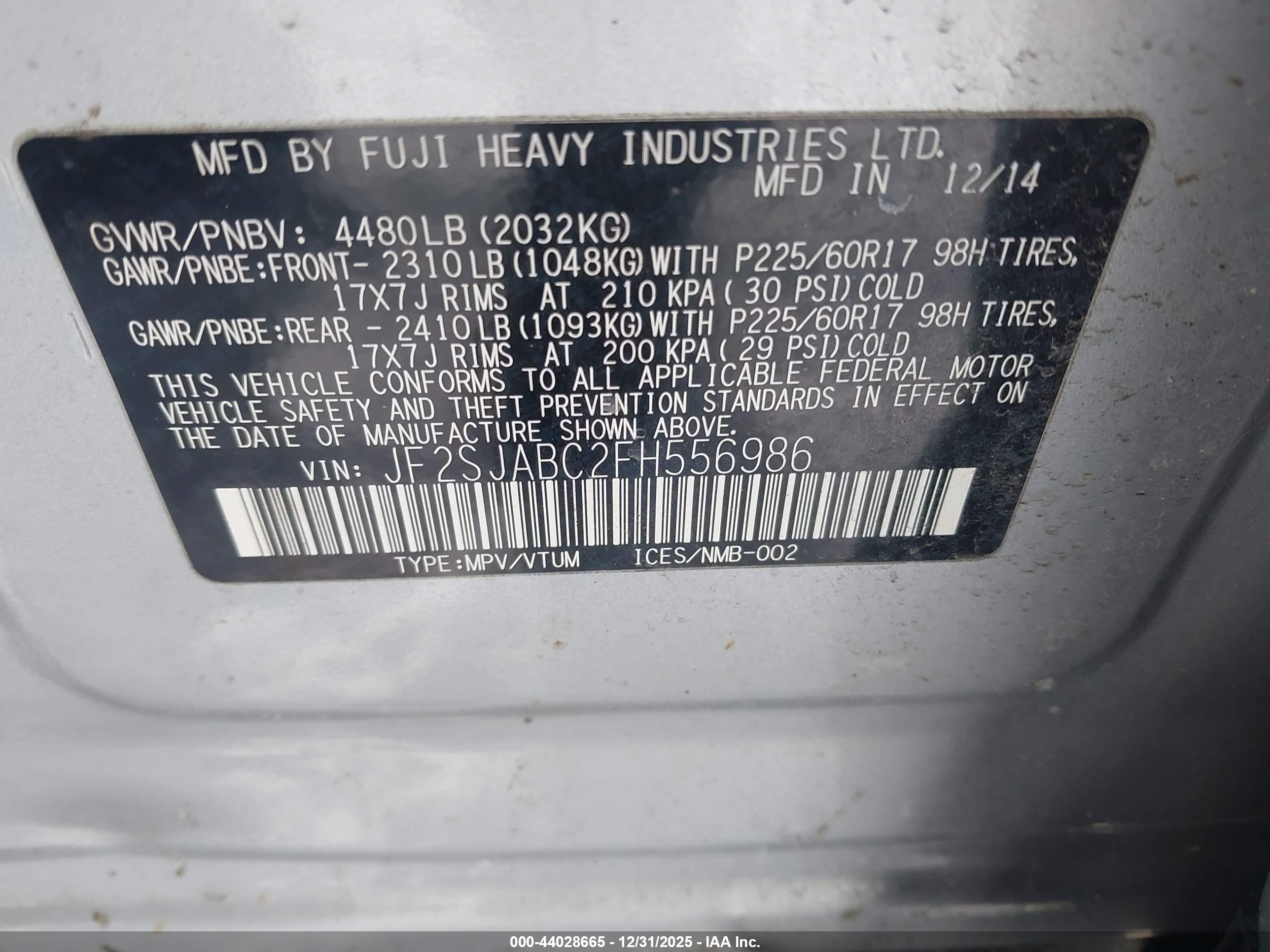 SUBARU FORESTER image 9