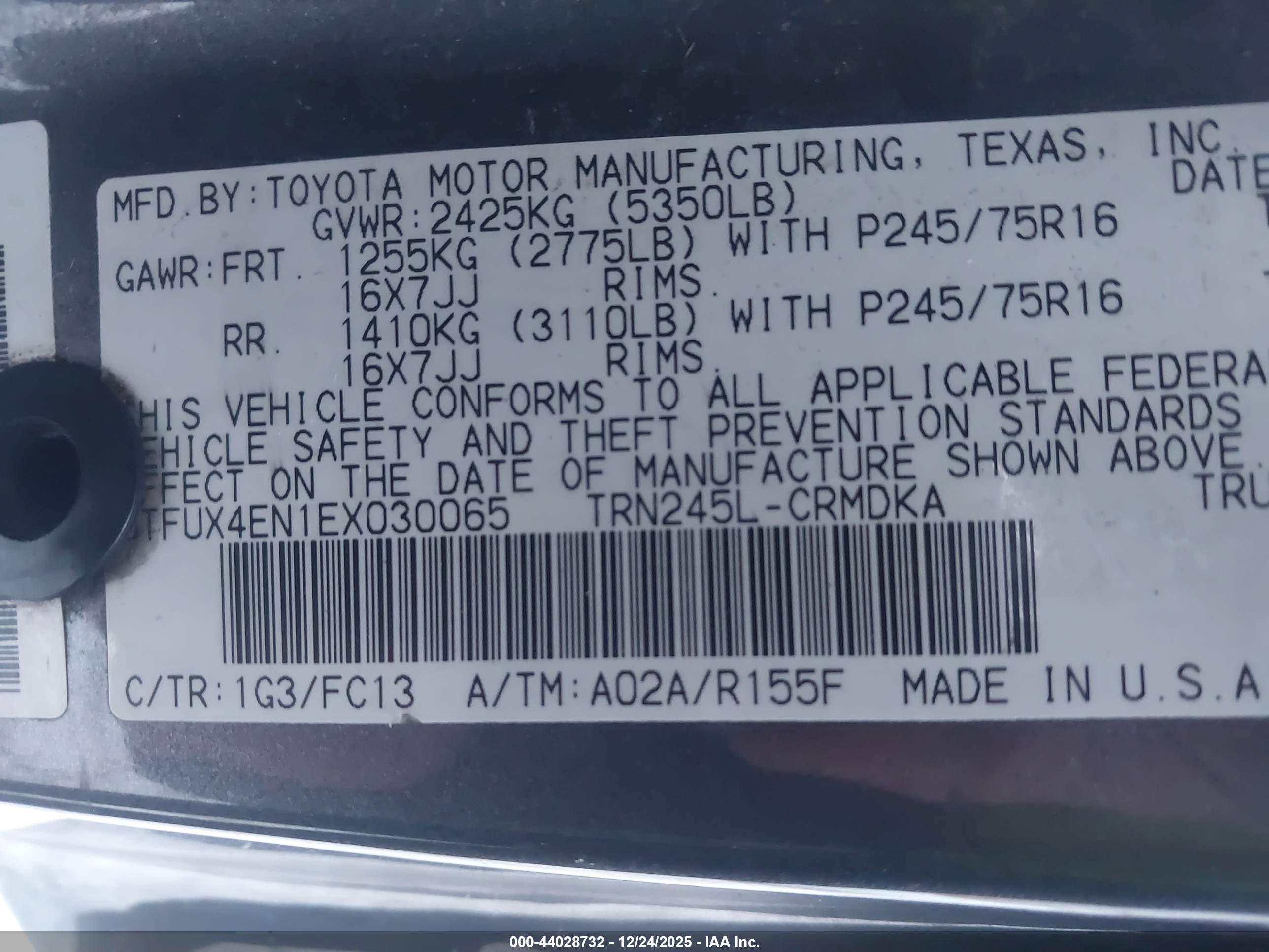 TOYOTA TACOMA image 9