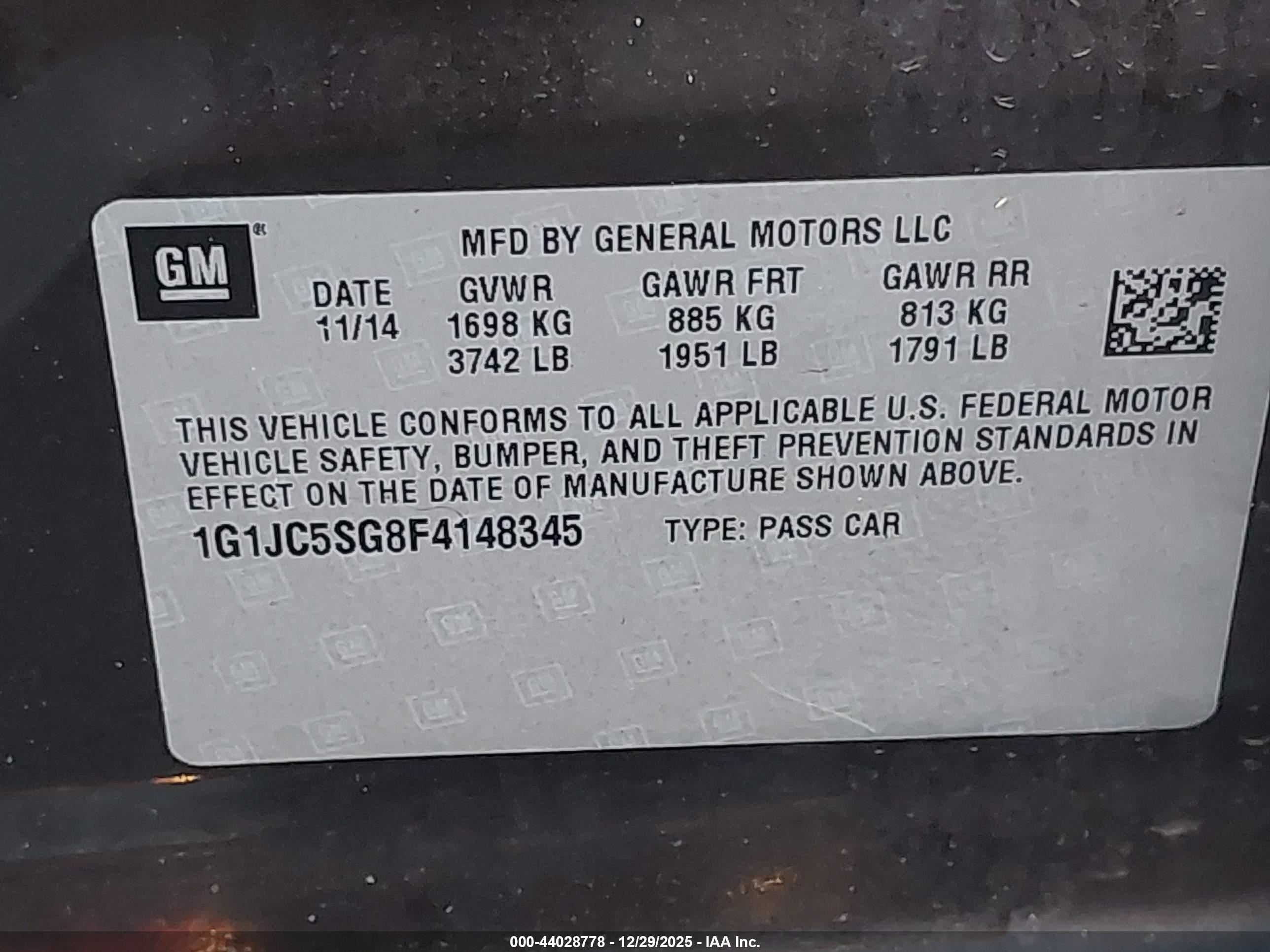 CHEVROLET SONIC image 9