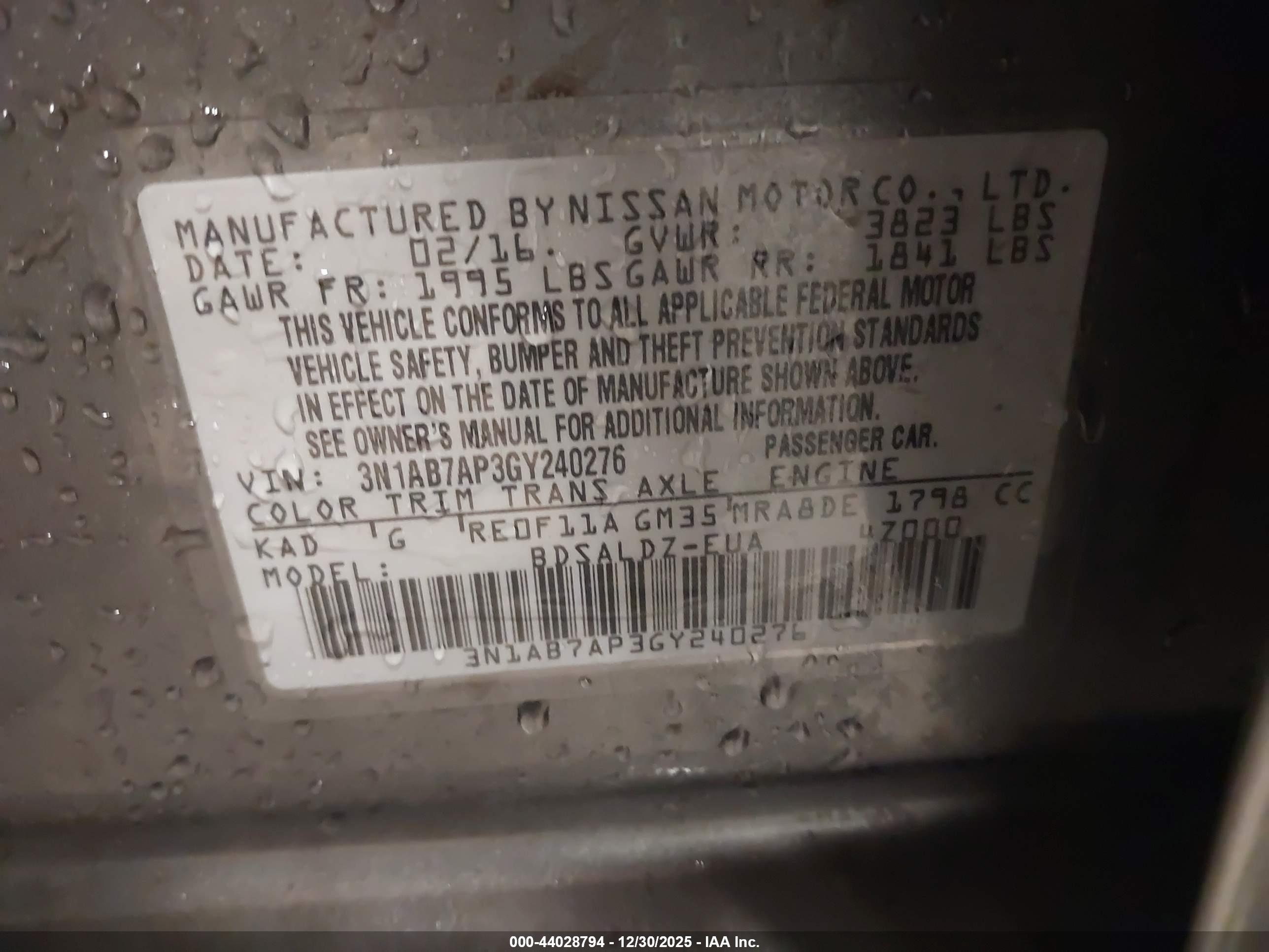 NISSAN SENTRA image 9
