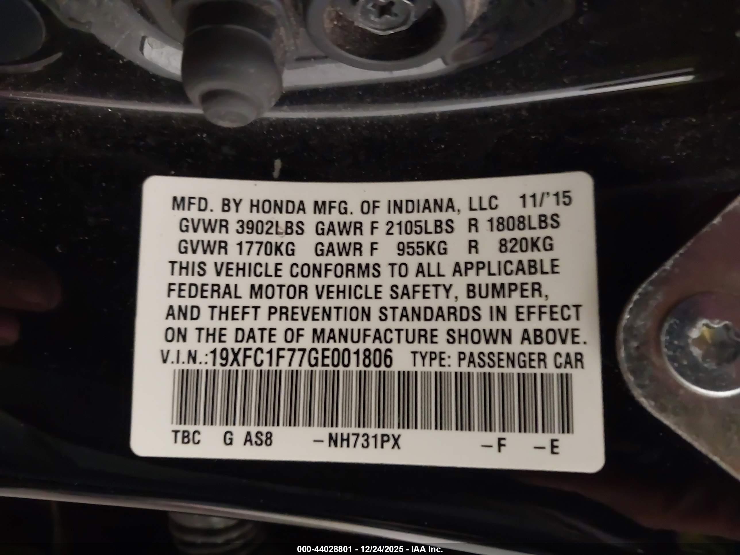 HONDA CIVIC image 9