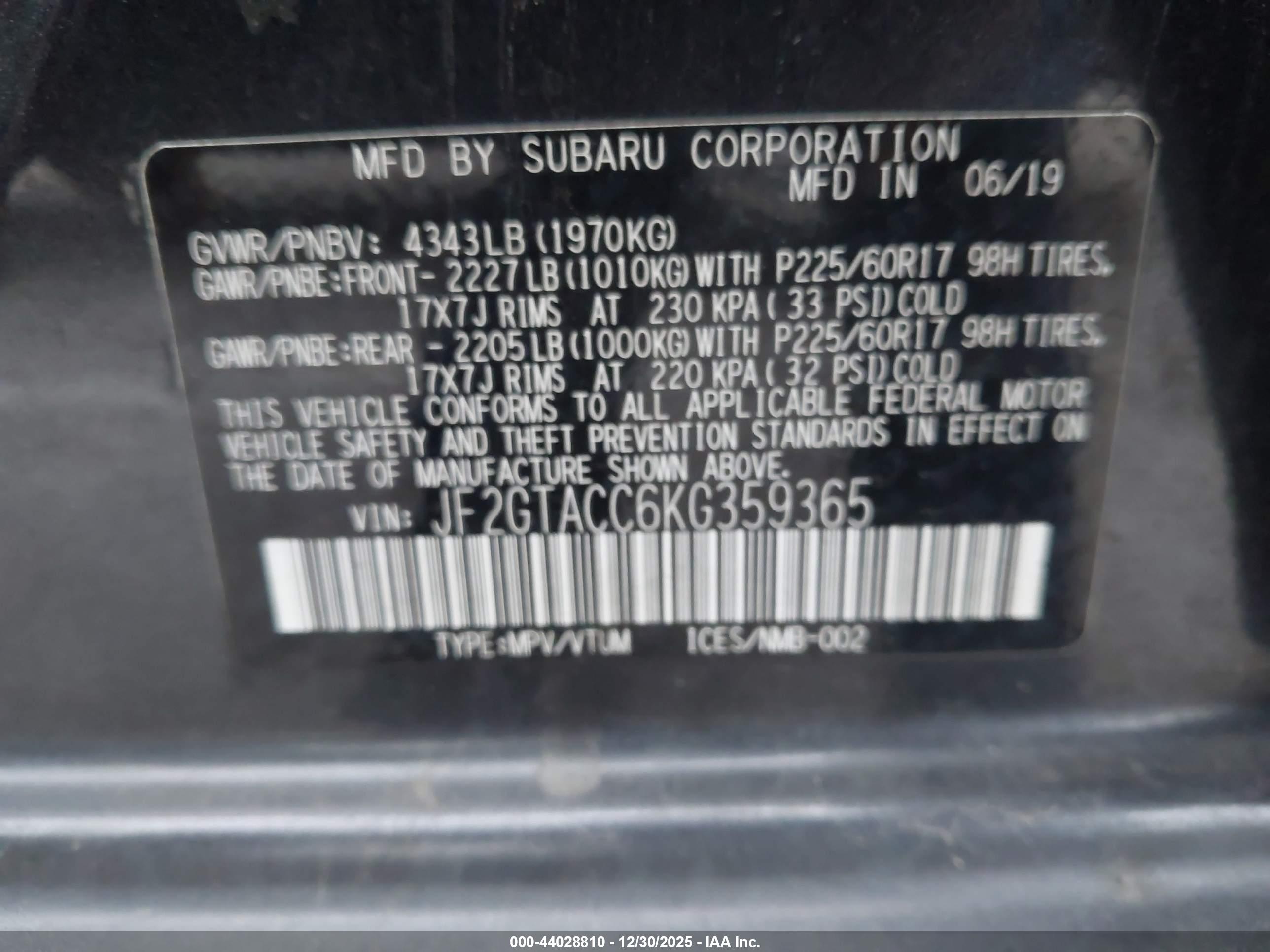 SUBARU CROSSTREK image 9