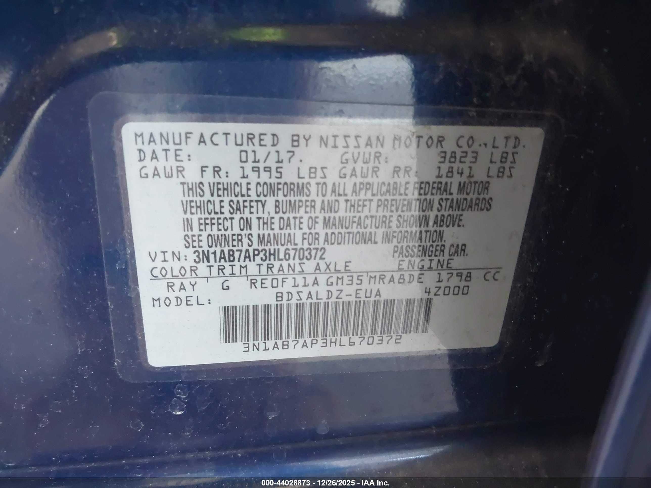 NISSAN SENTRA image 9