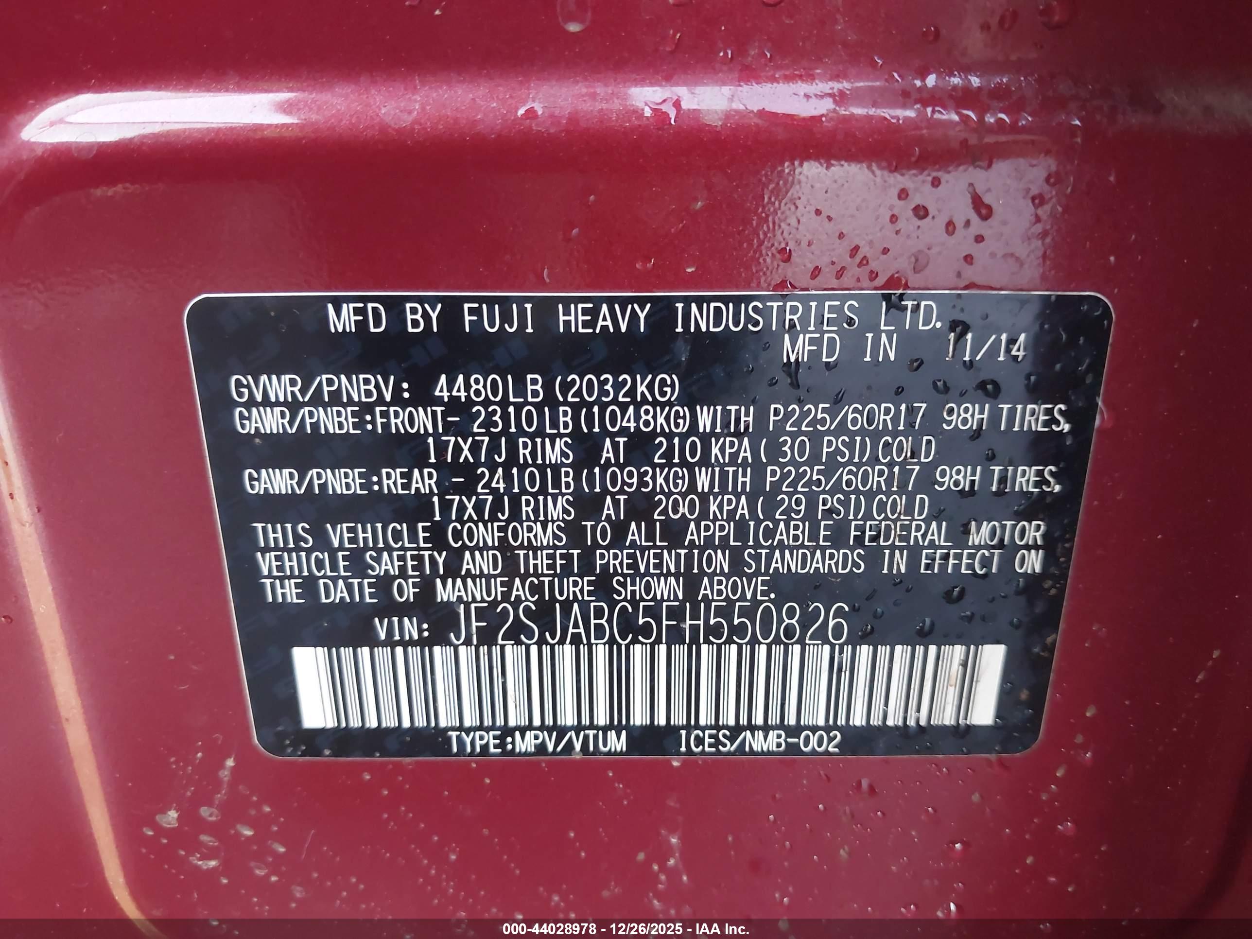 SUBARU FORESTER image 9