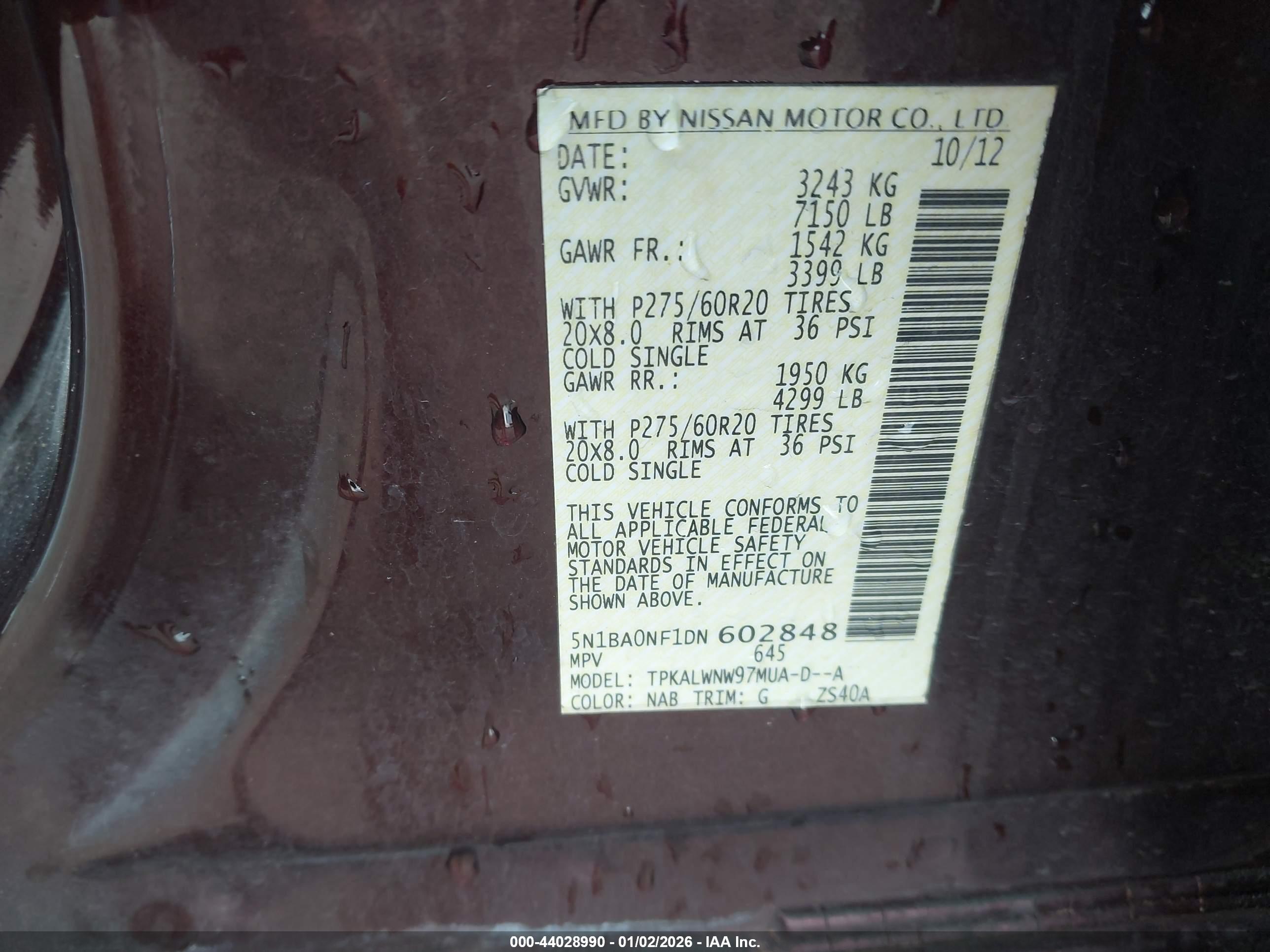 NISSAN ARMADA image 9