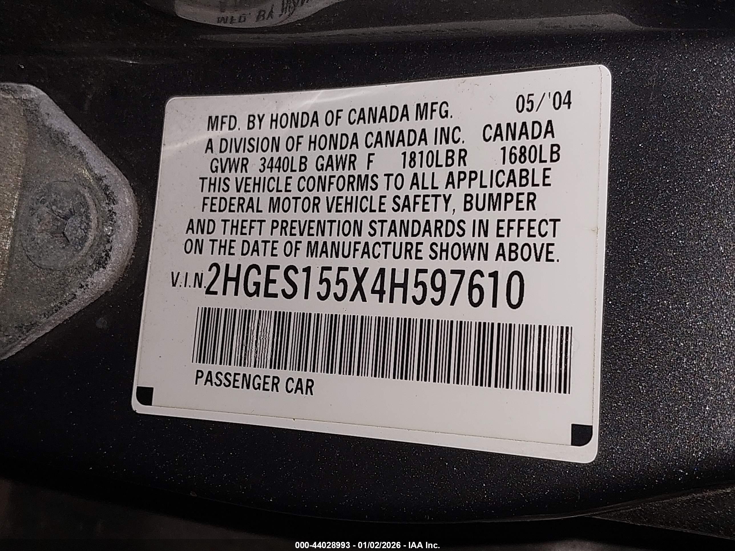 HONDA CIVIC image 9
