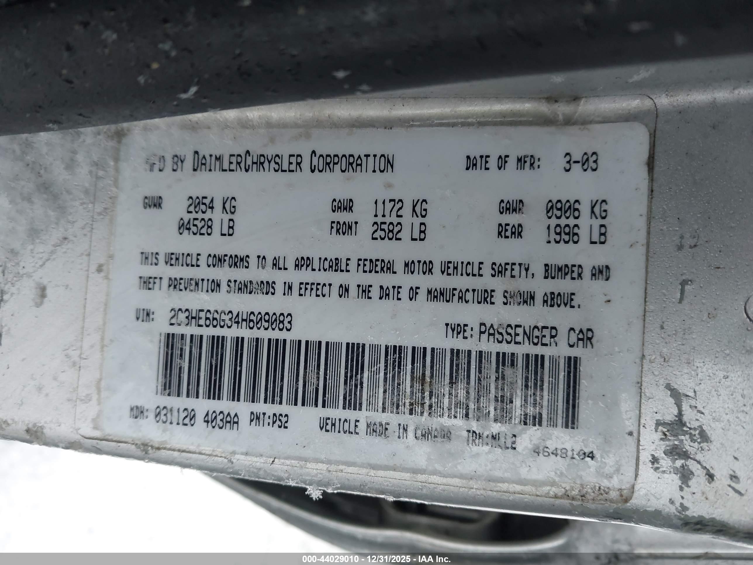 CHRYSLER 300M image 9