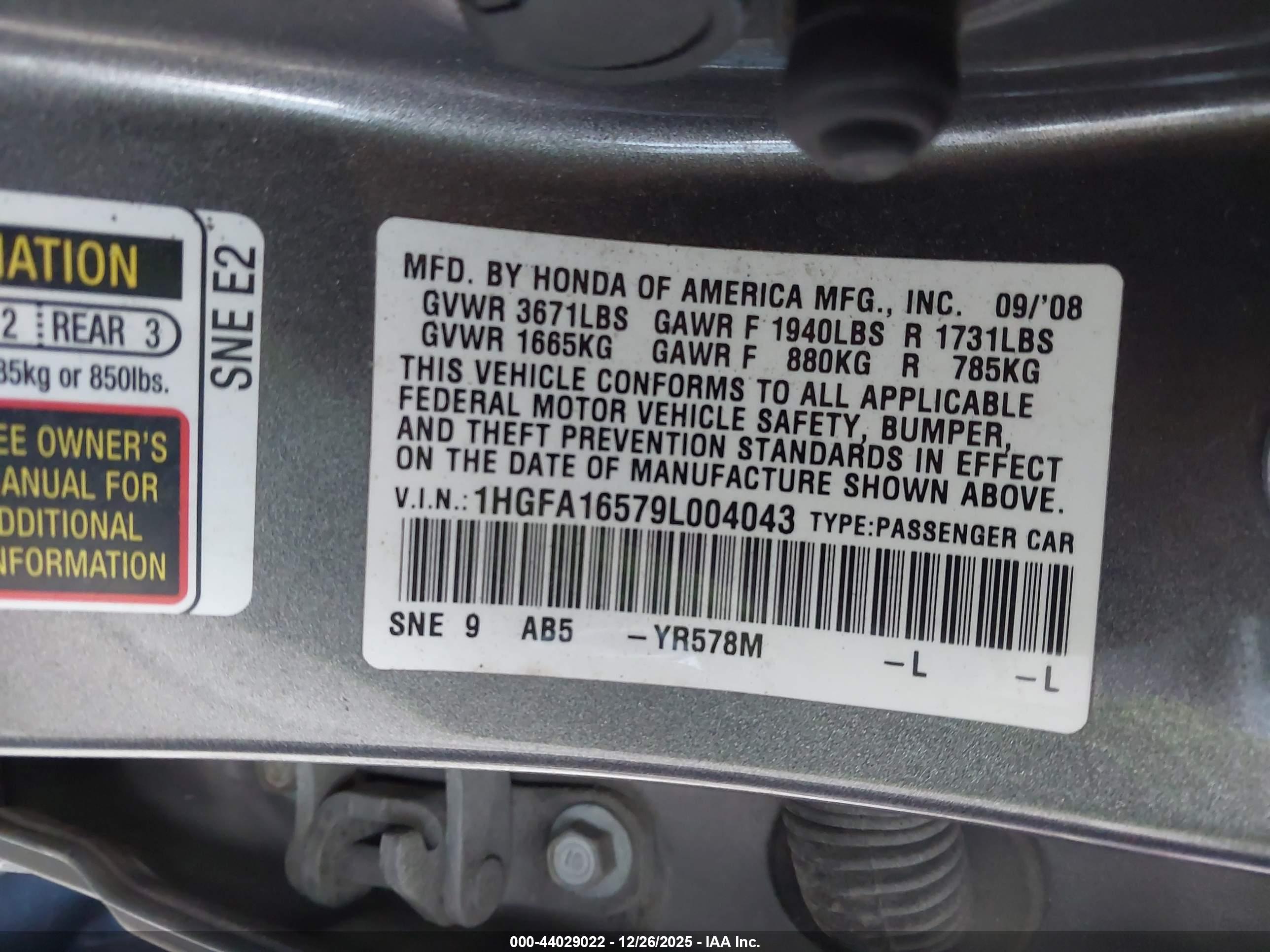 HONDA CIVIC image 9
