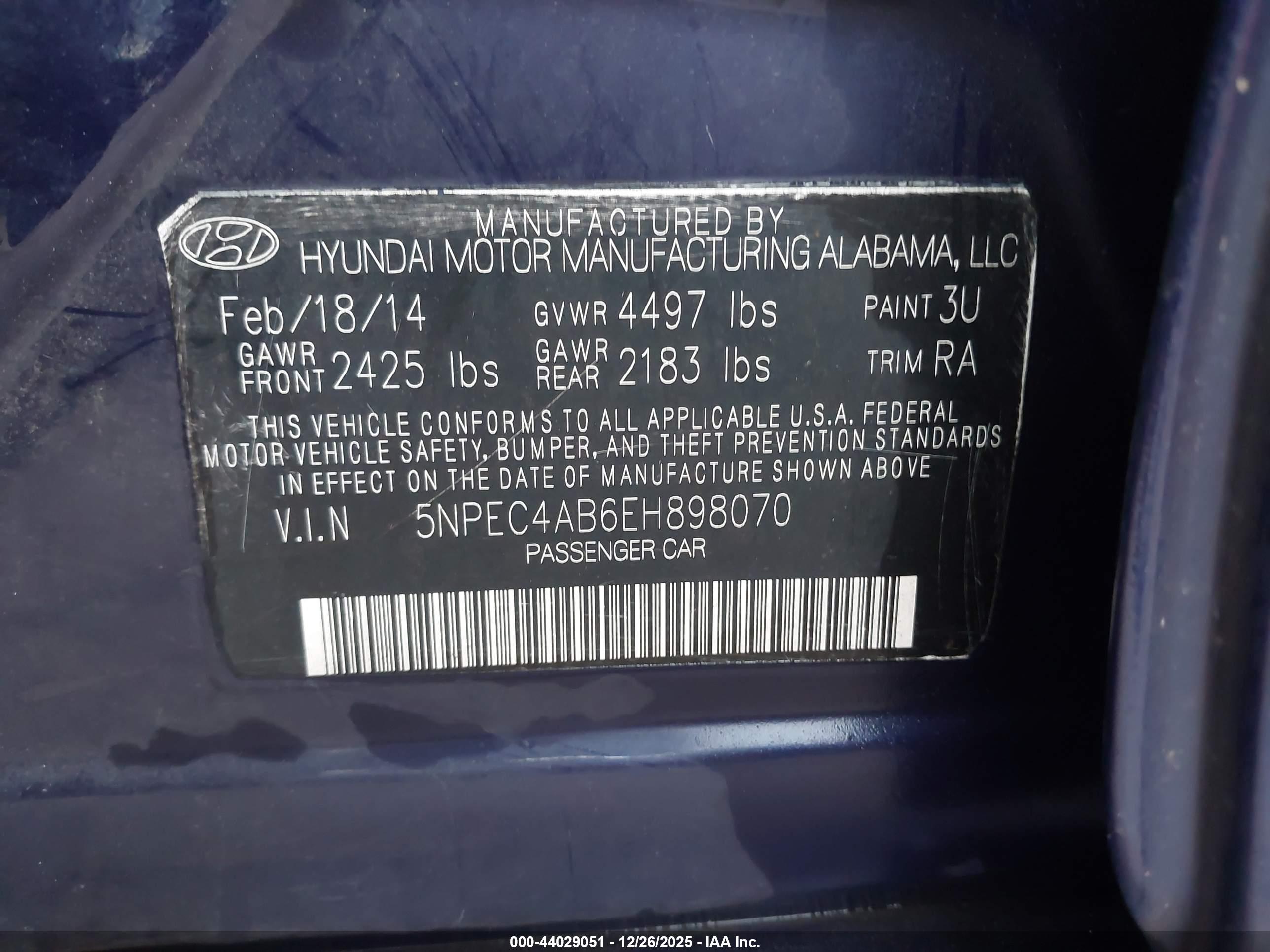 HYUNDAI SONATA image 9