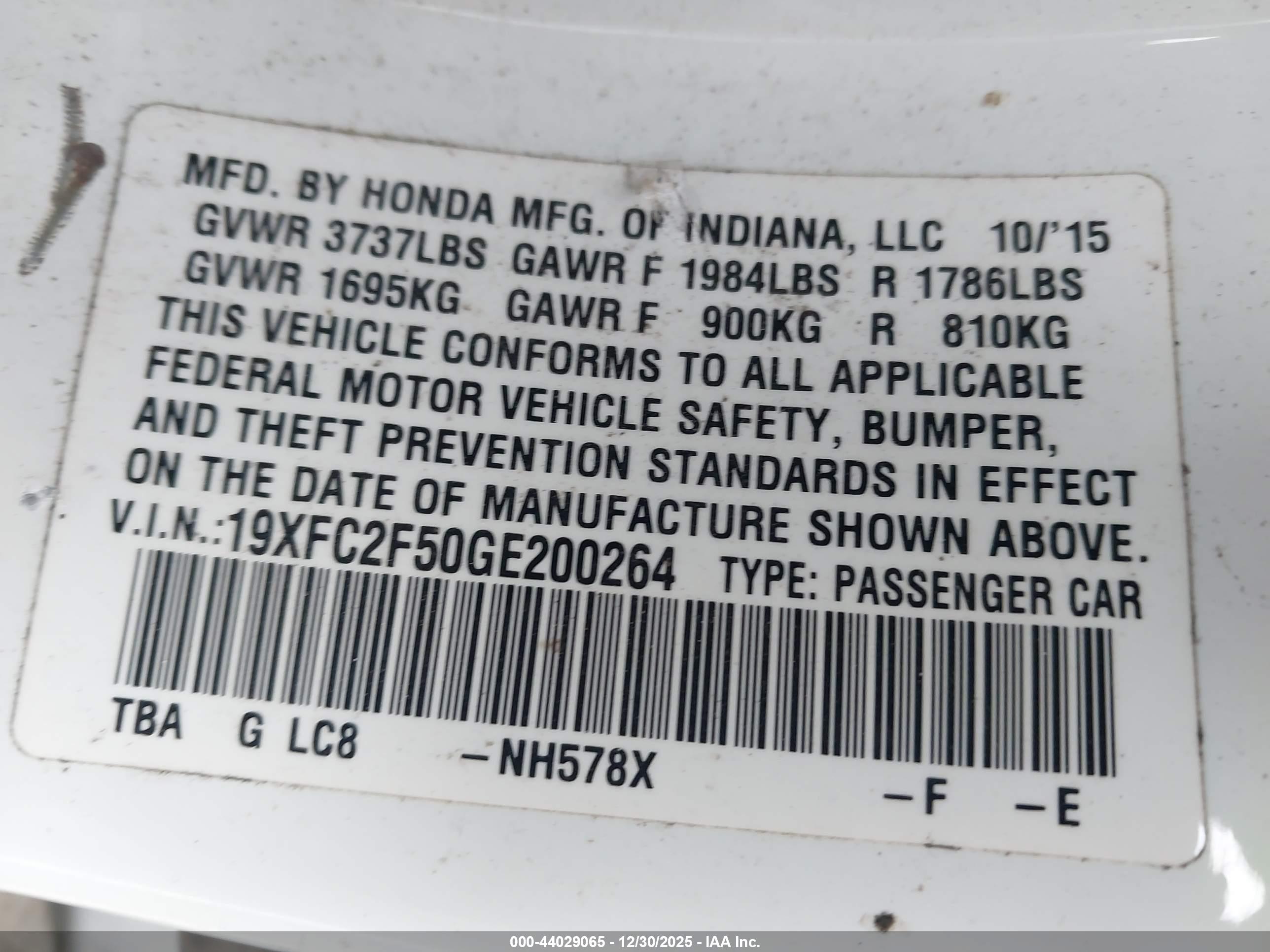 HONDA CIVIC image 9