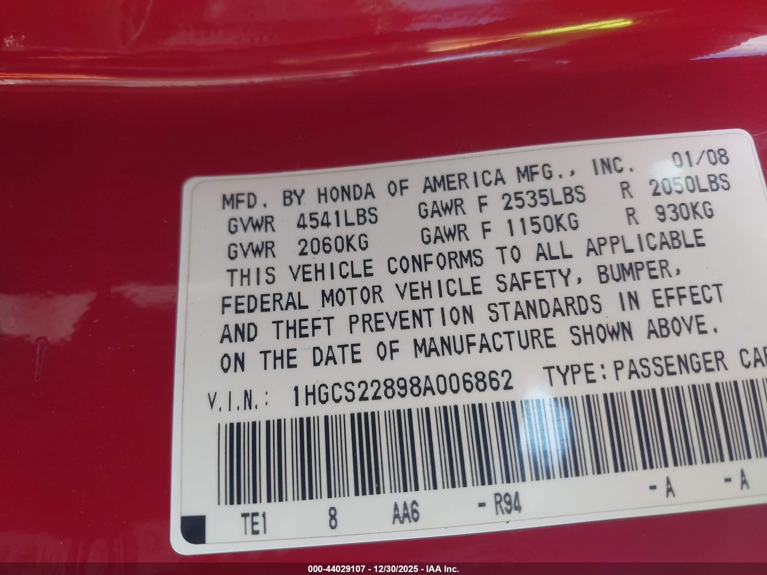 HONDA ACCORD image 9