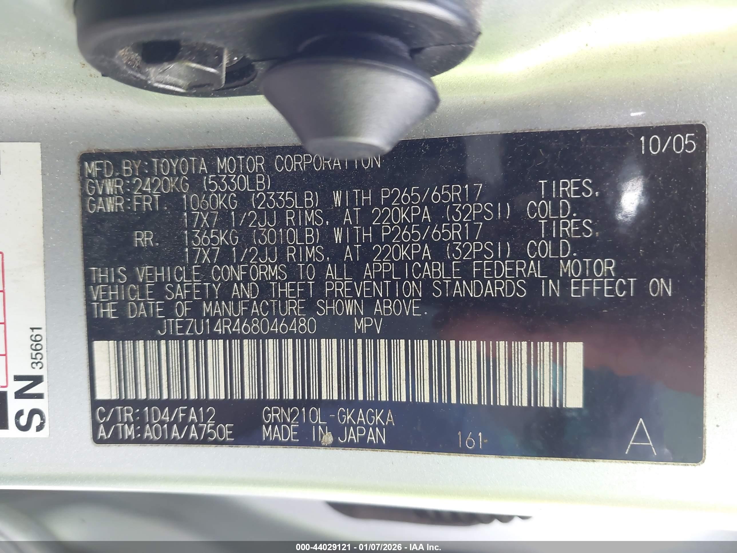 TOYOTA 4RUNNER image 9