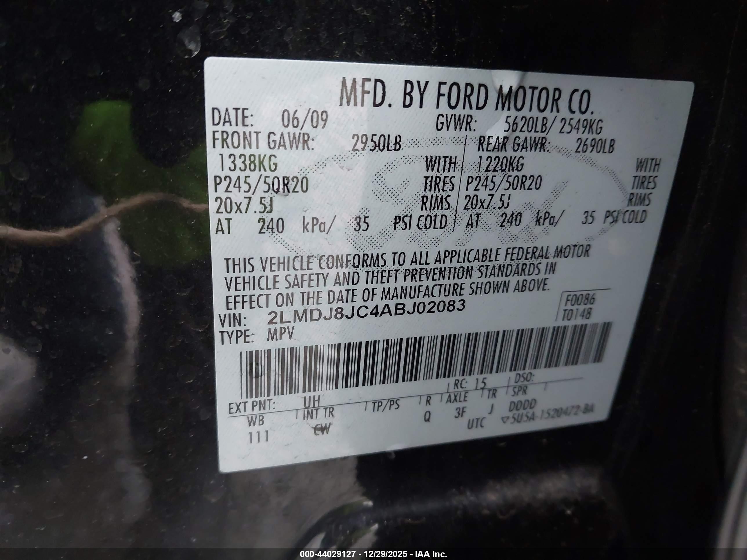 LINCOLN MKX image 9