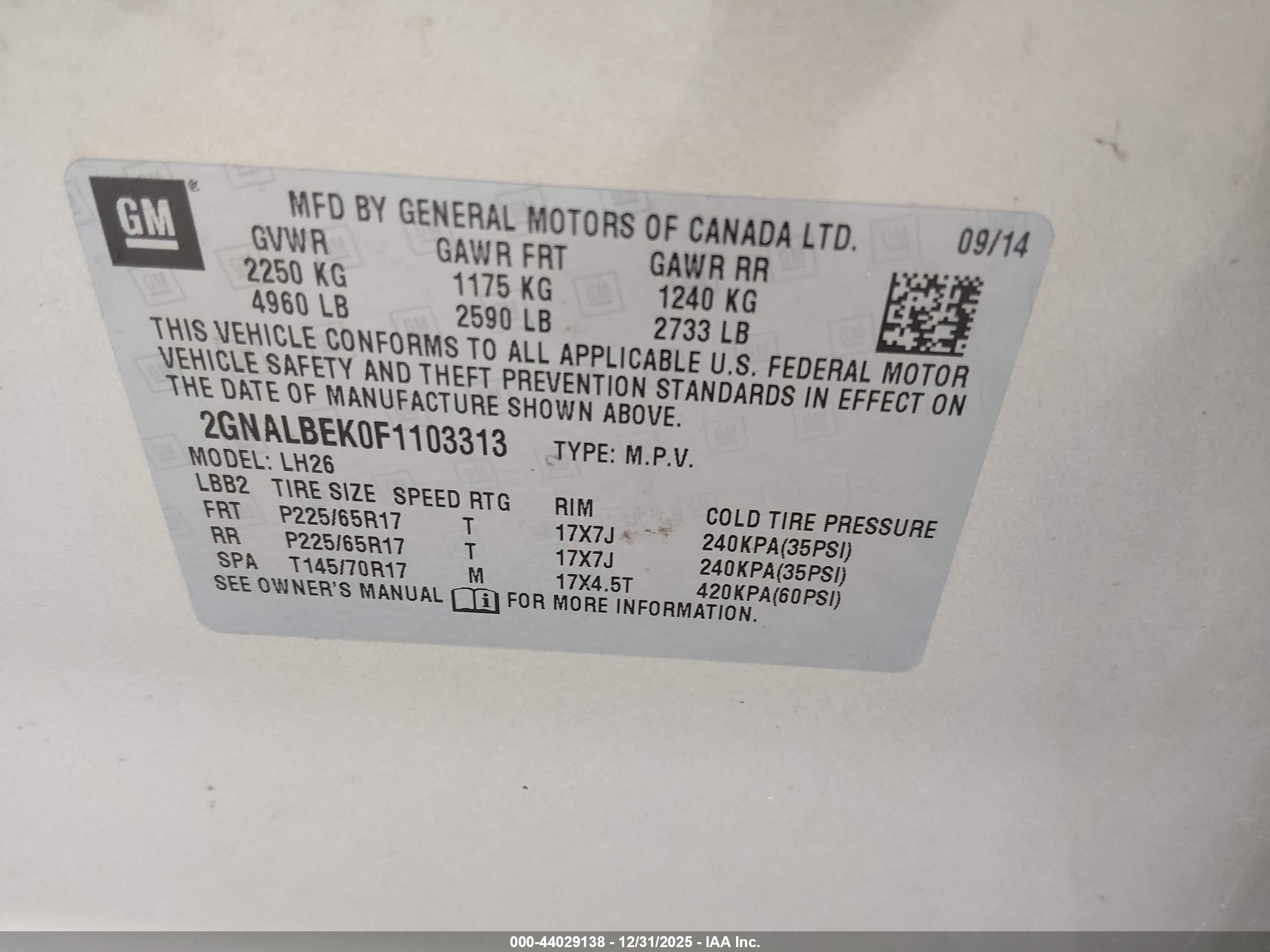 CHEVROLET EQUINOX image 9