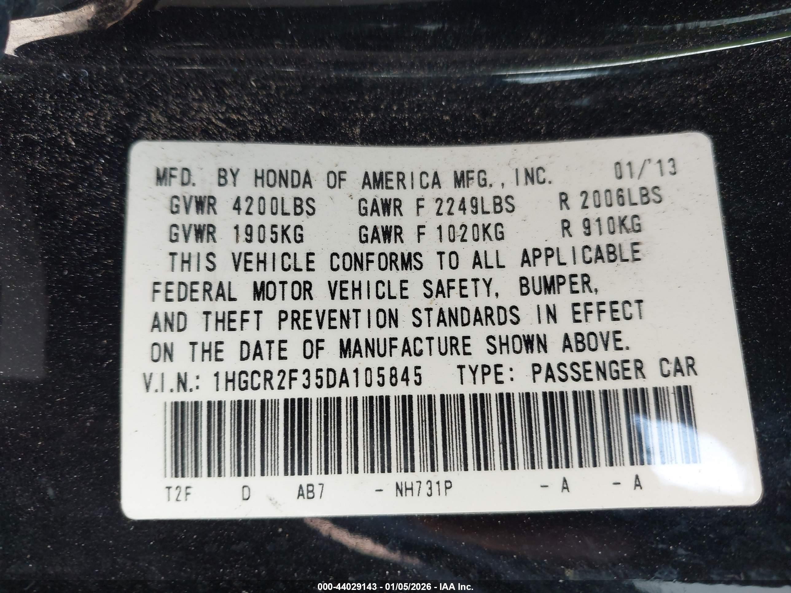 HONDA ACCORD image 9