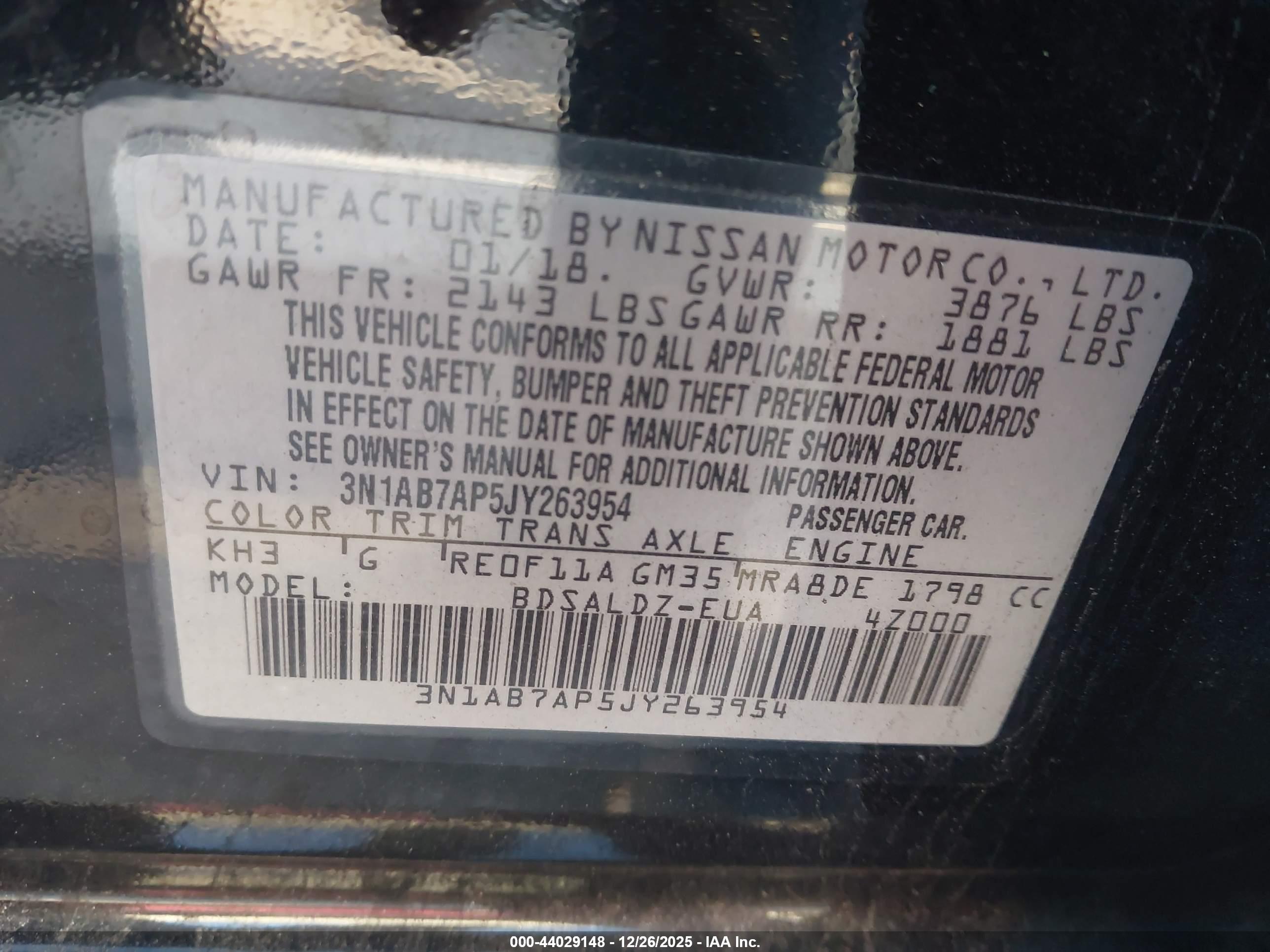 NISSAN SENTRA image 9