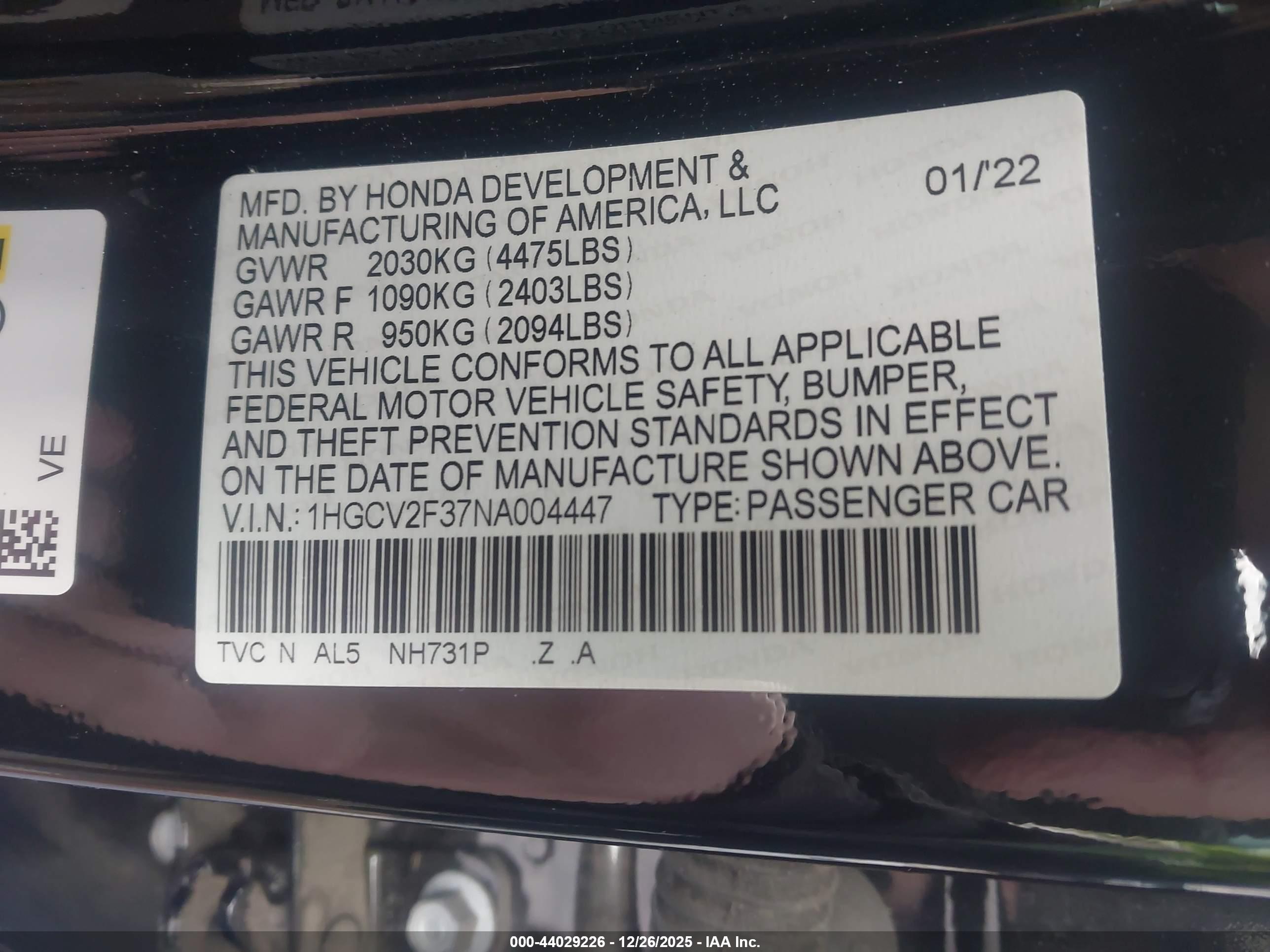 HONDA ACCORD image 9