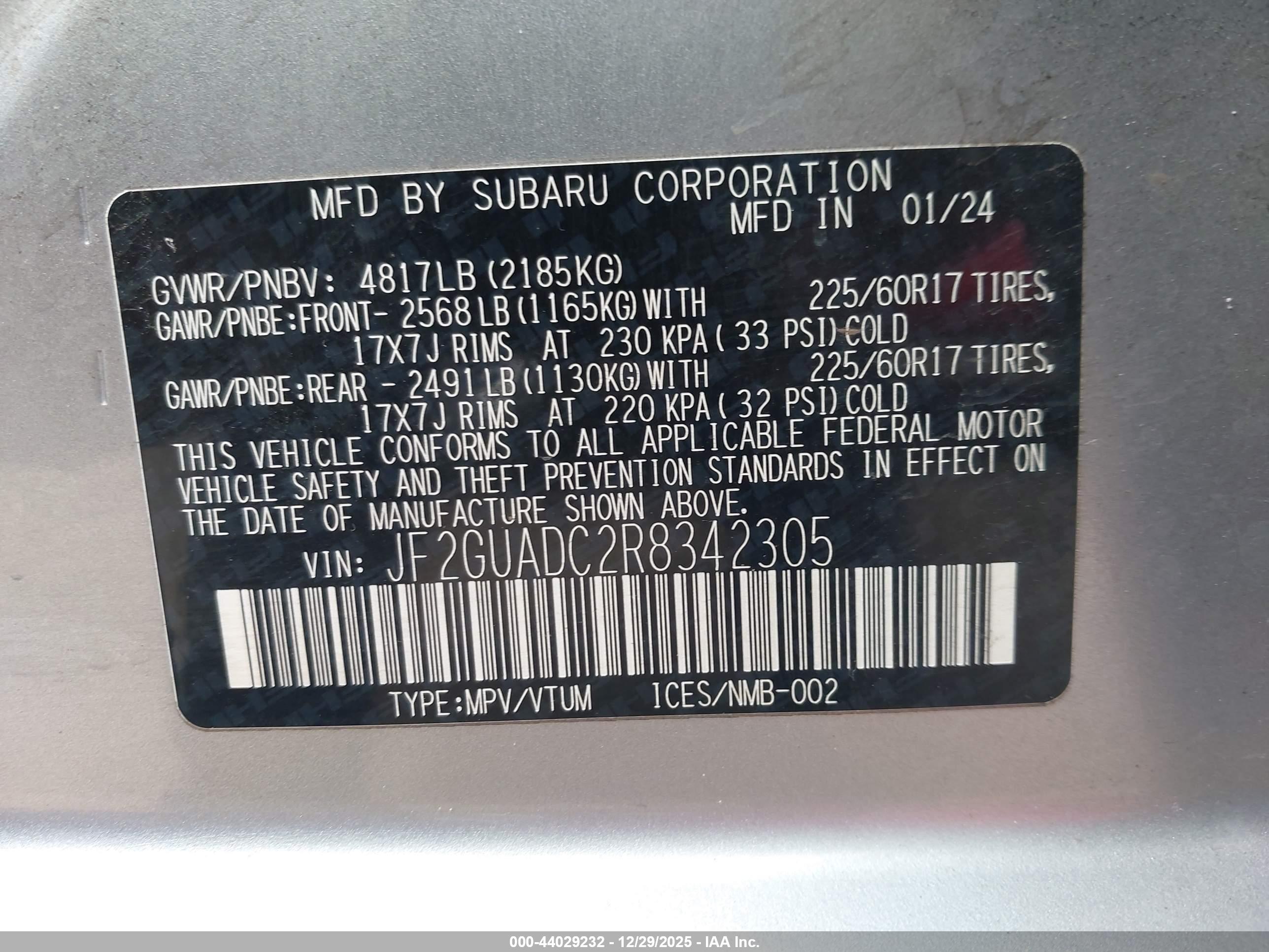 SUBARU CROSSTREK image 9