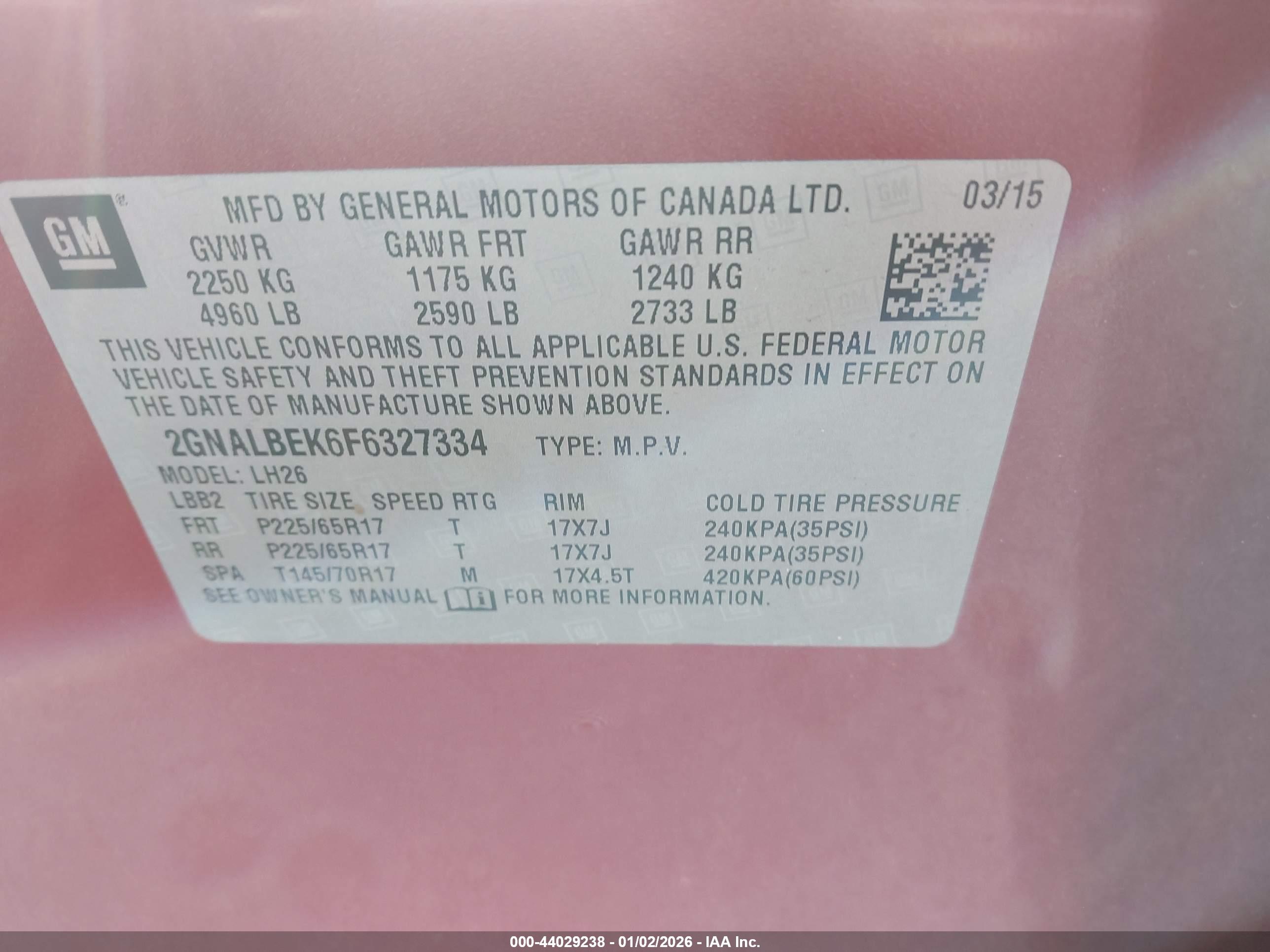 CHEVROLET EQUINOX image 9
