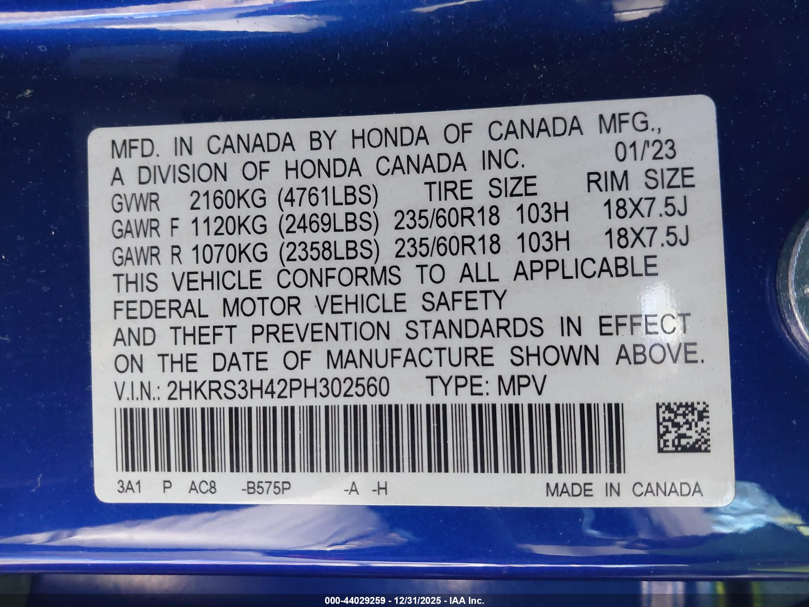 HONDA CR-V image 9