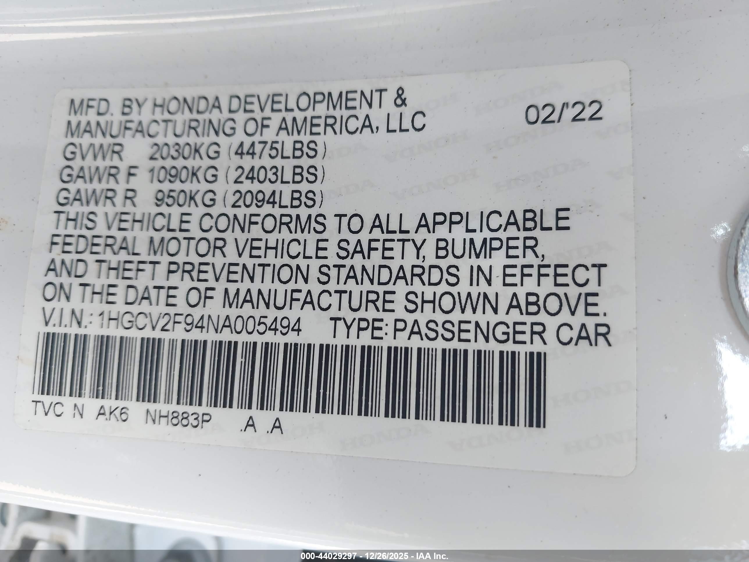 HONDA ACCORD image 9