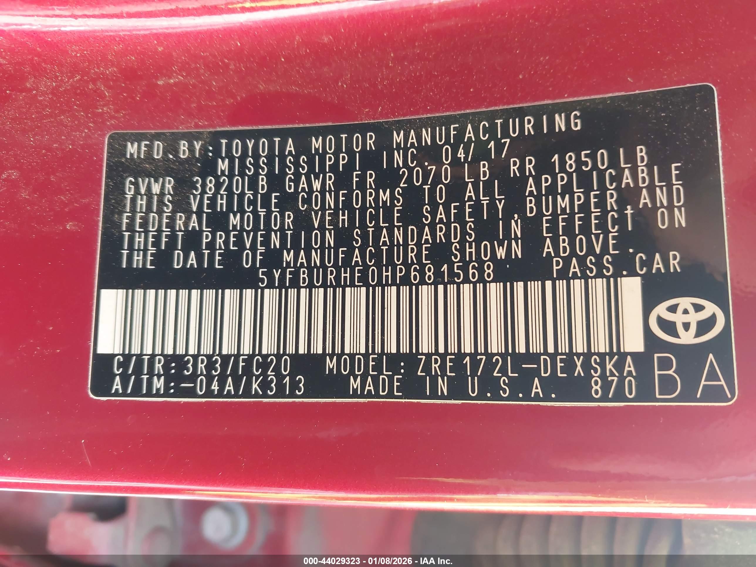 TOYOTA COROLLA image 9