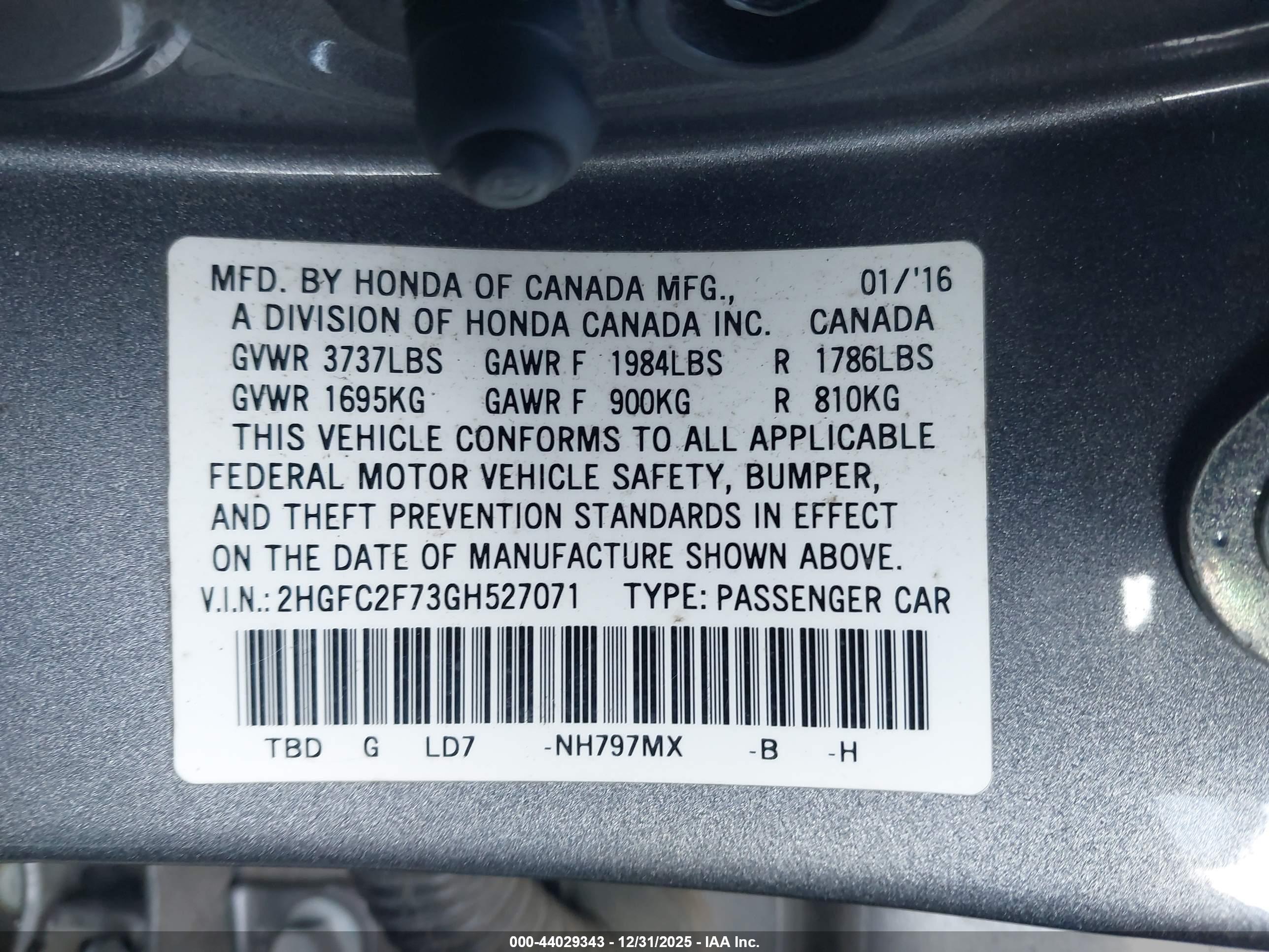 HONDA CIVIC image 9