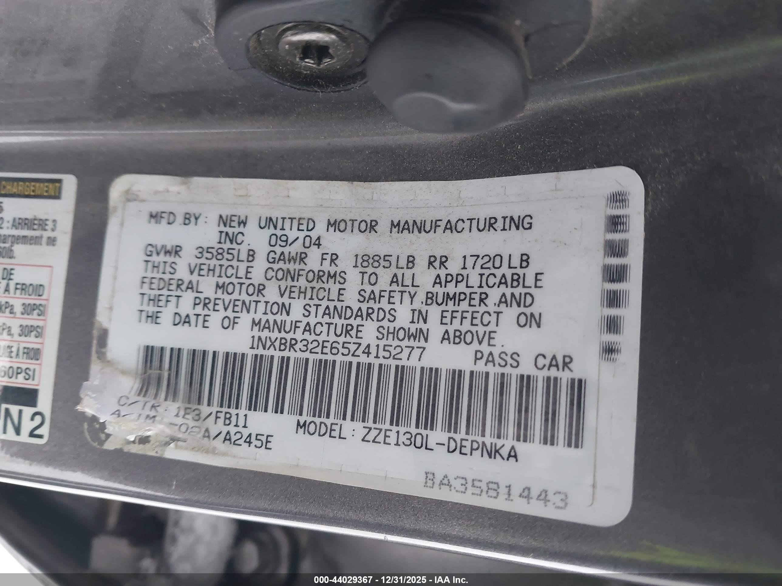 TOYOTA COROLLA image 9