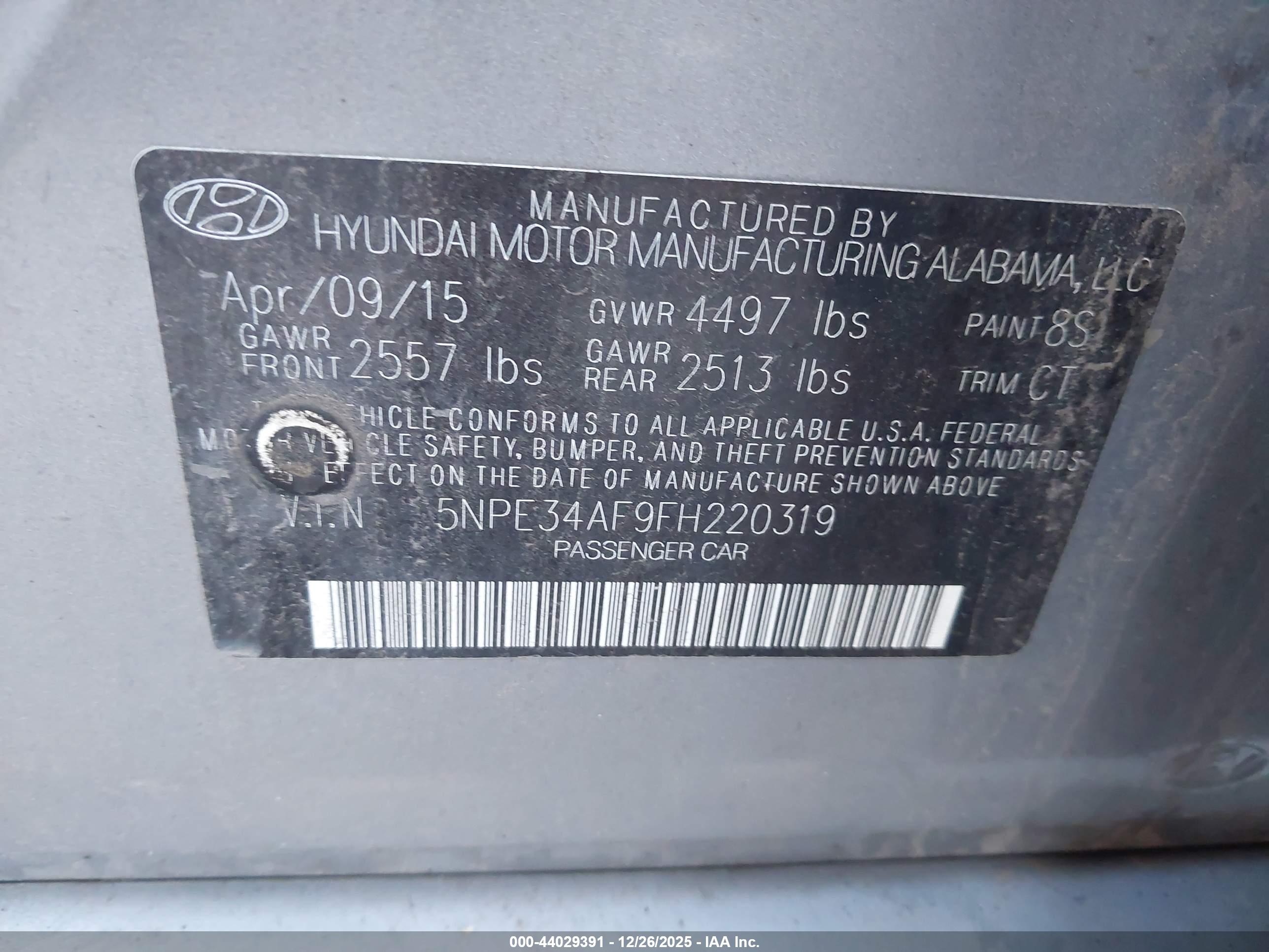HYUNDAI SONATA image 9