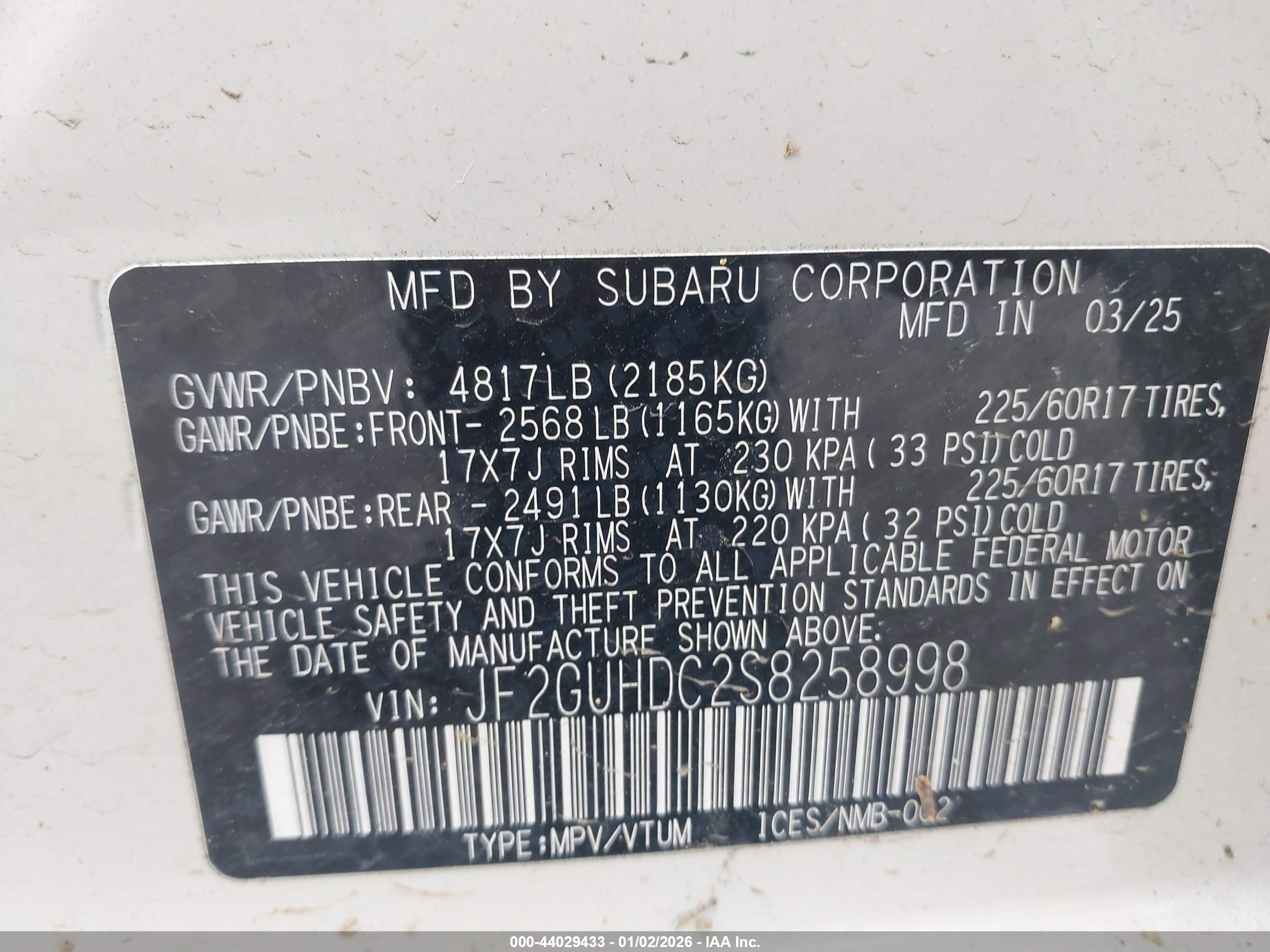 SUBARU CROSSTREK image 9
