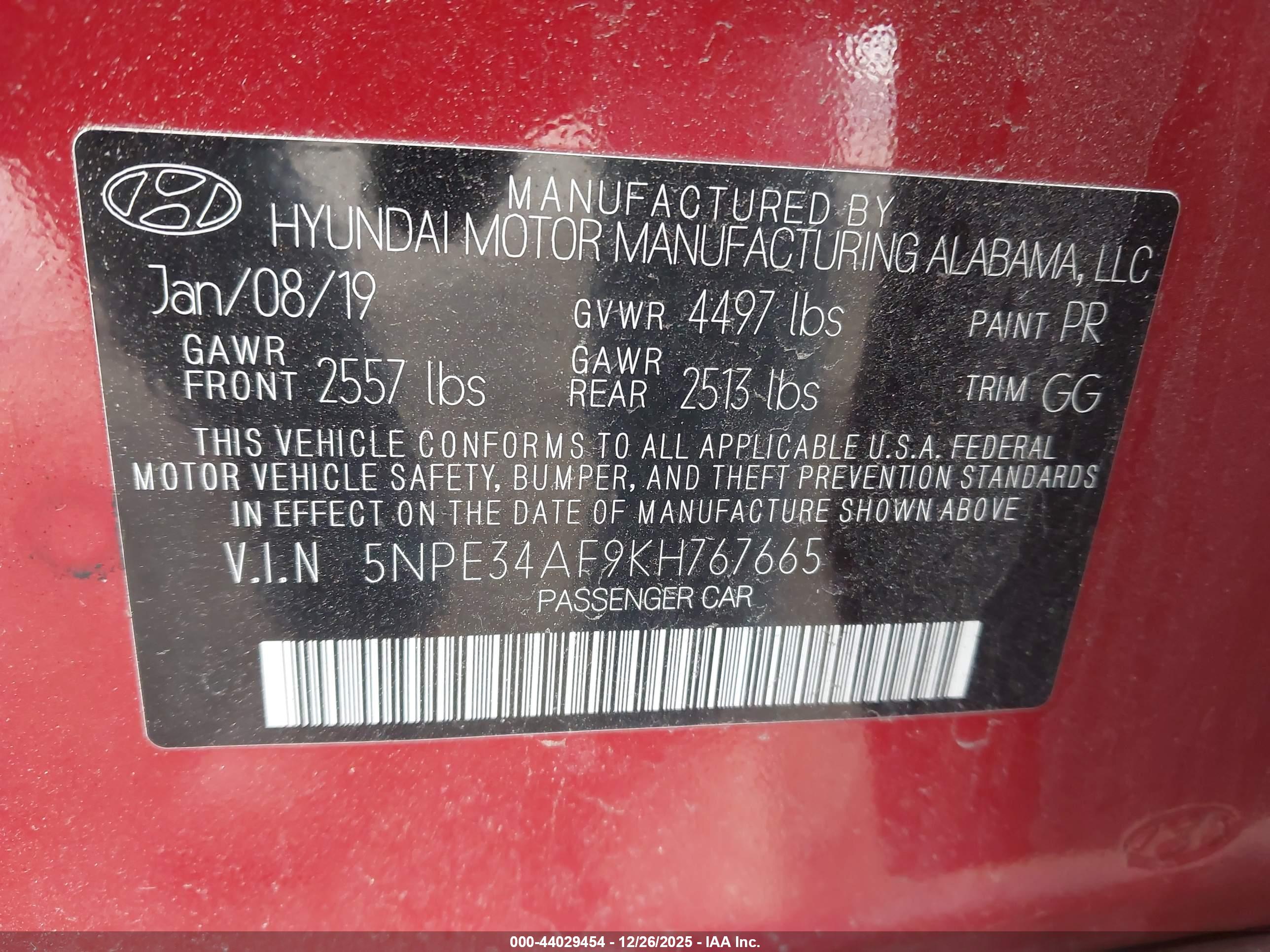 HYUNDAI SONATA image 9