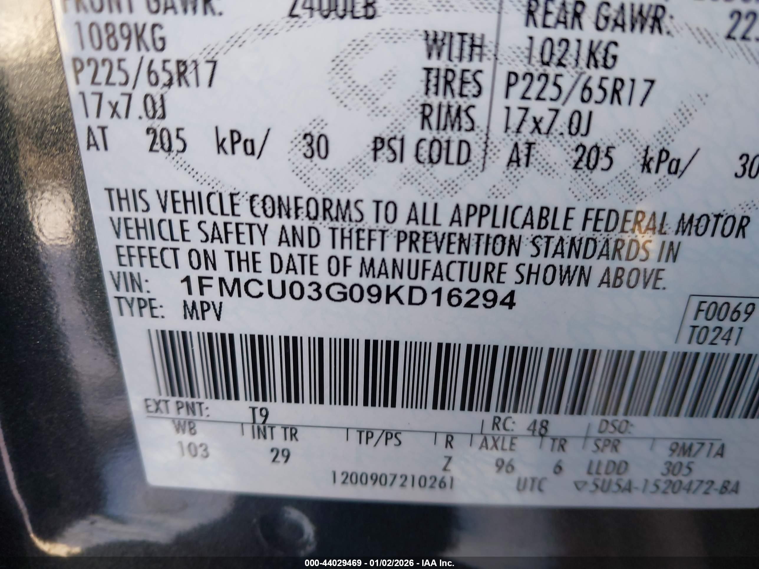 FORD ESCAPE image 9