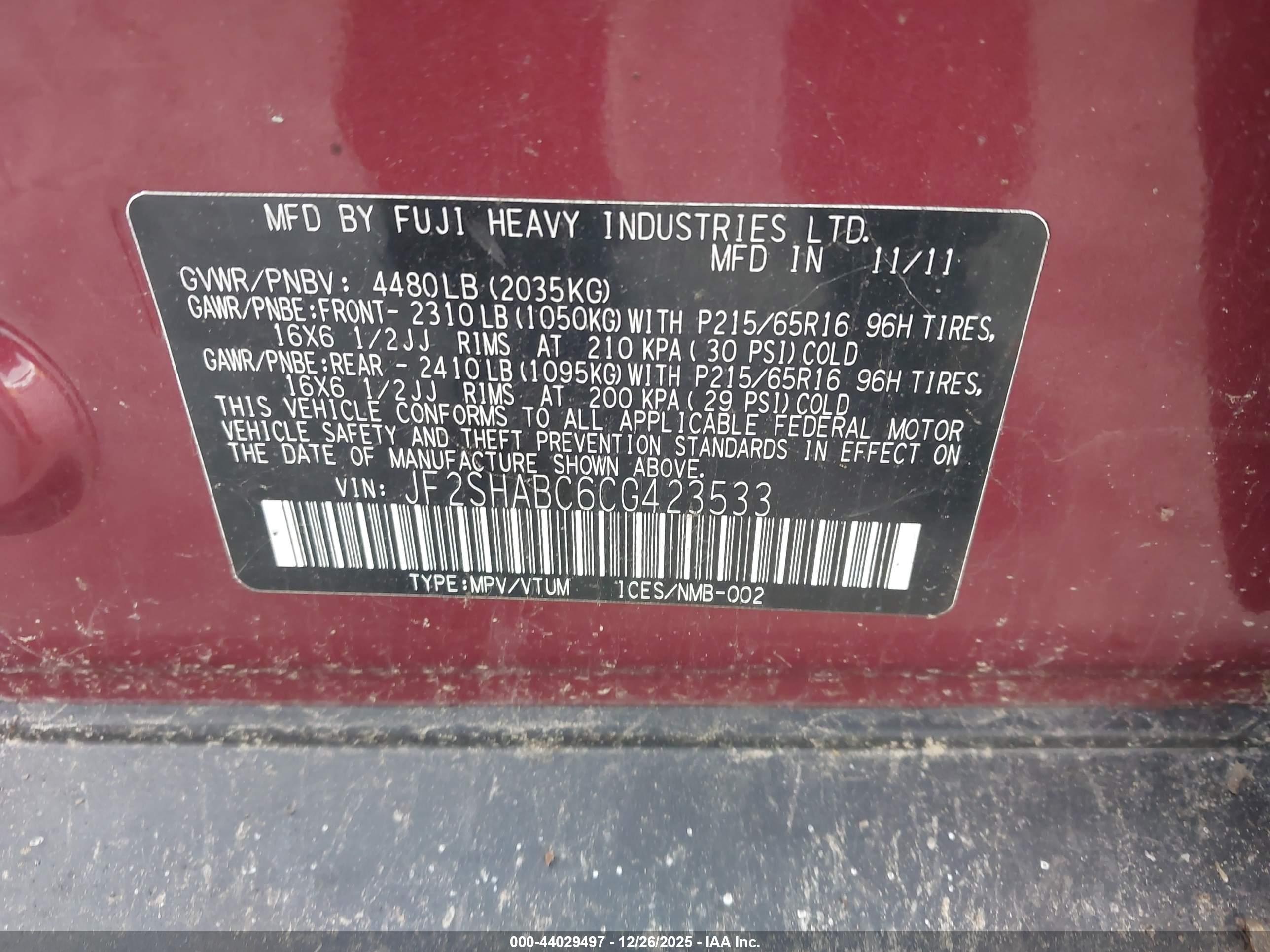 SUBARU FORESTER image 9