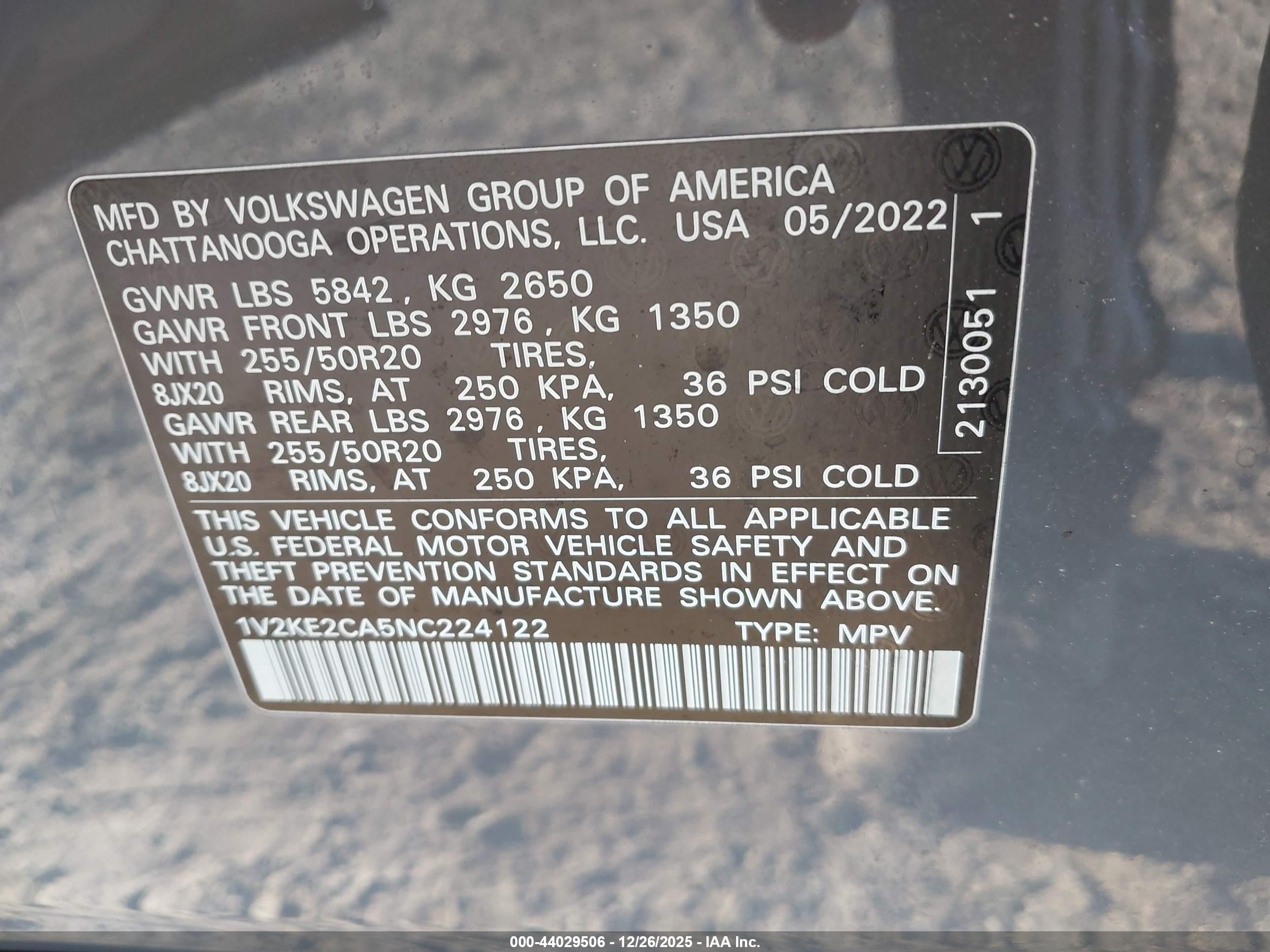 VOLKSWAGEN ATLAS image 9