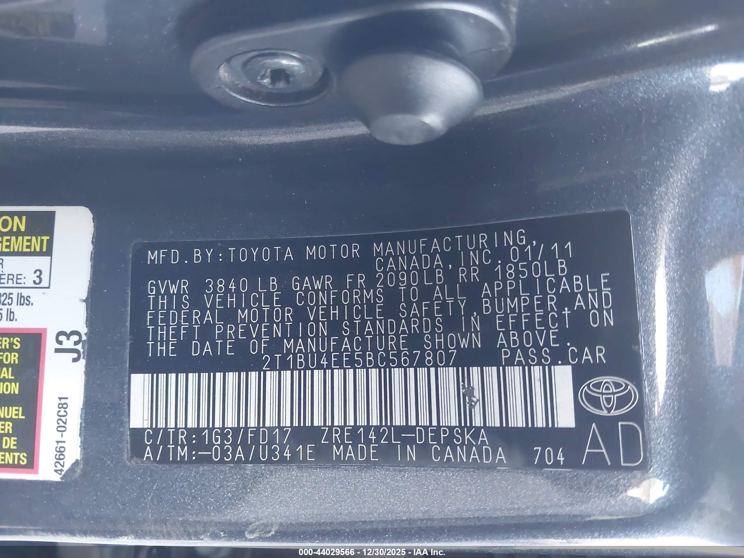 TOYOTA COROLLA image 9