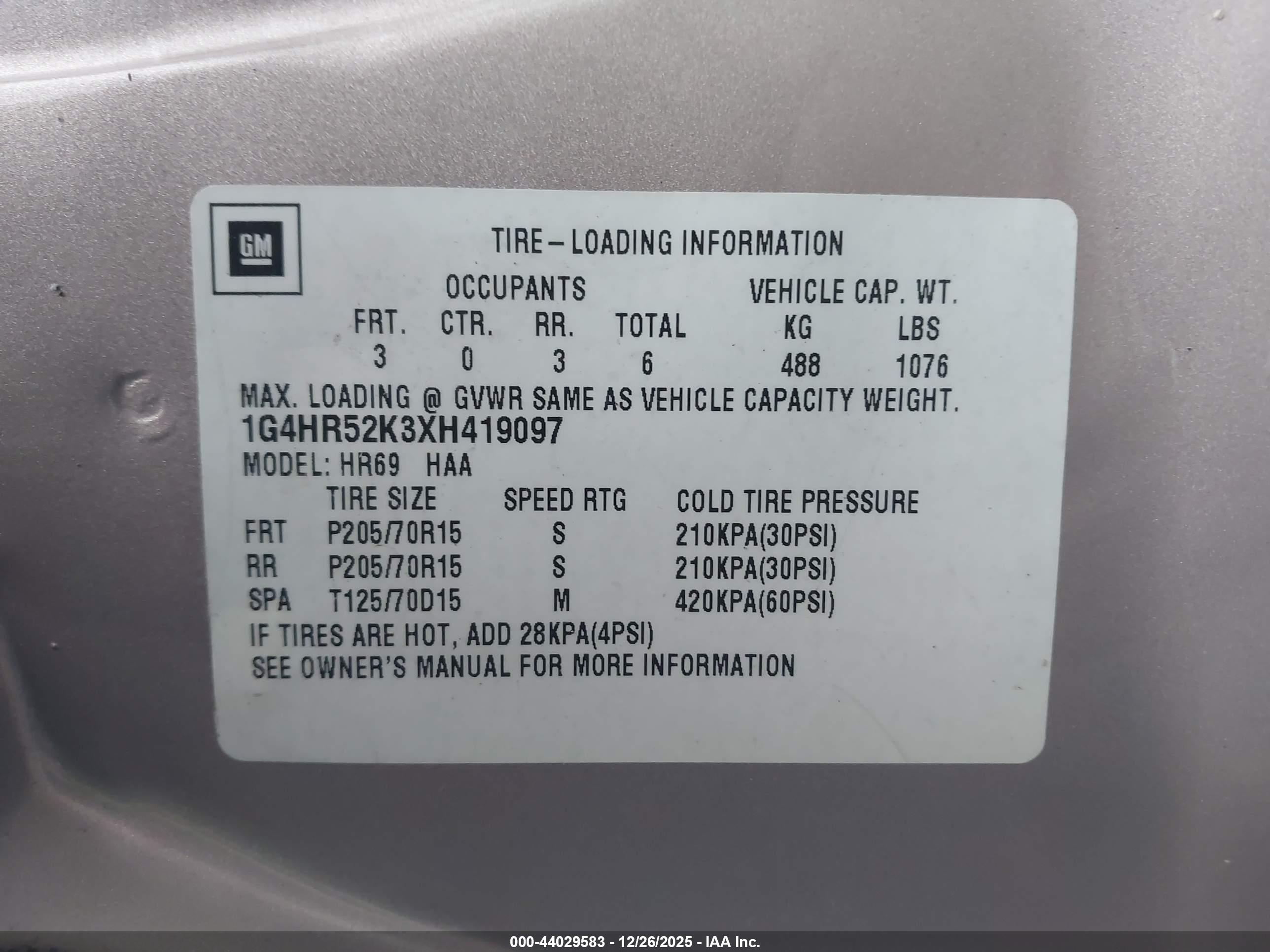 BUICK LESABRE image 9