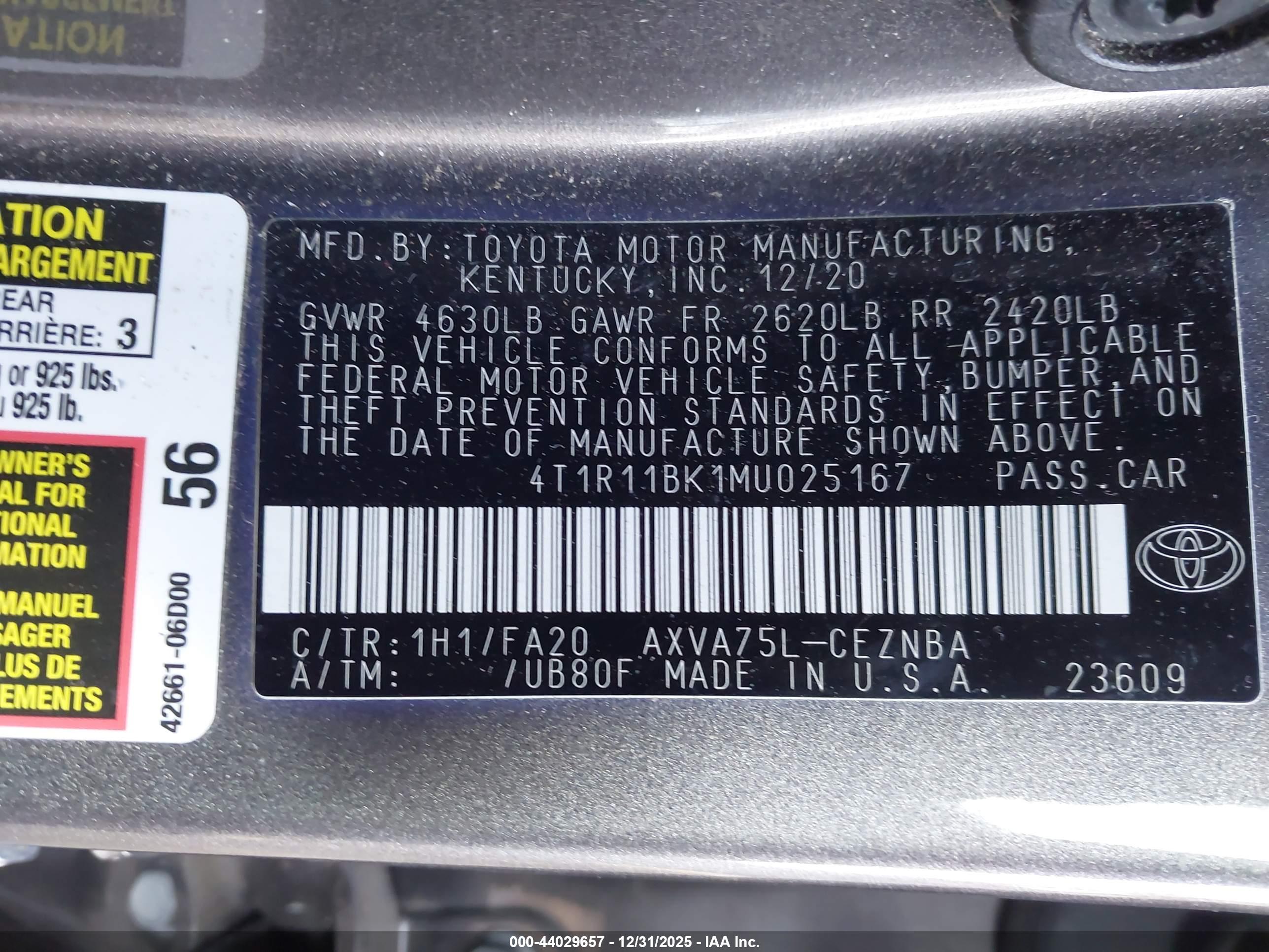 TOYOTA CAMRY image 9