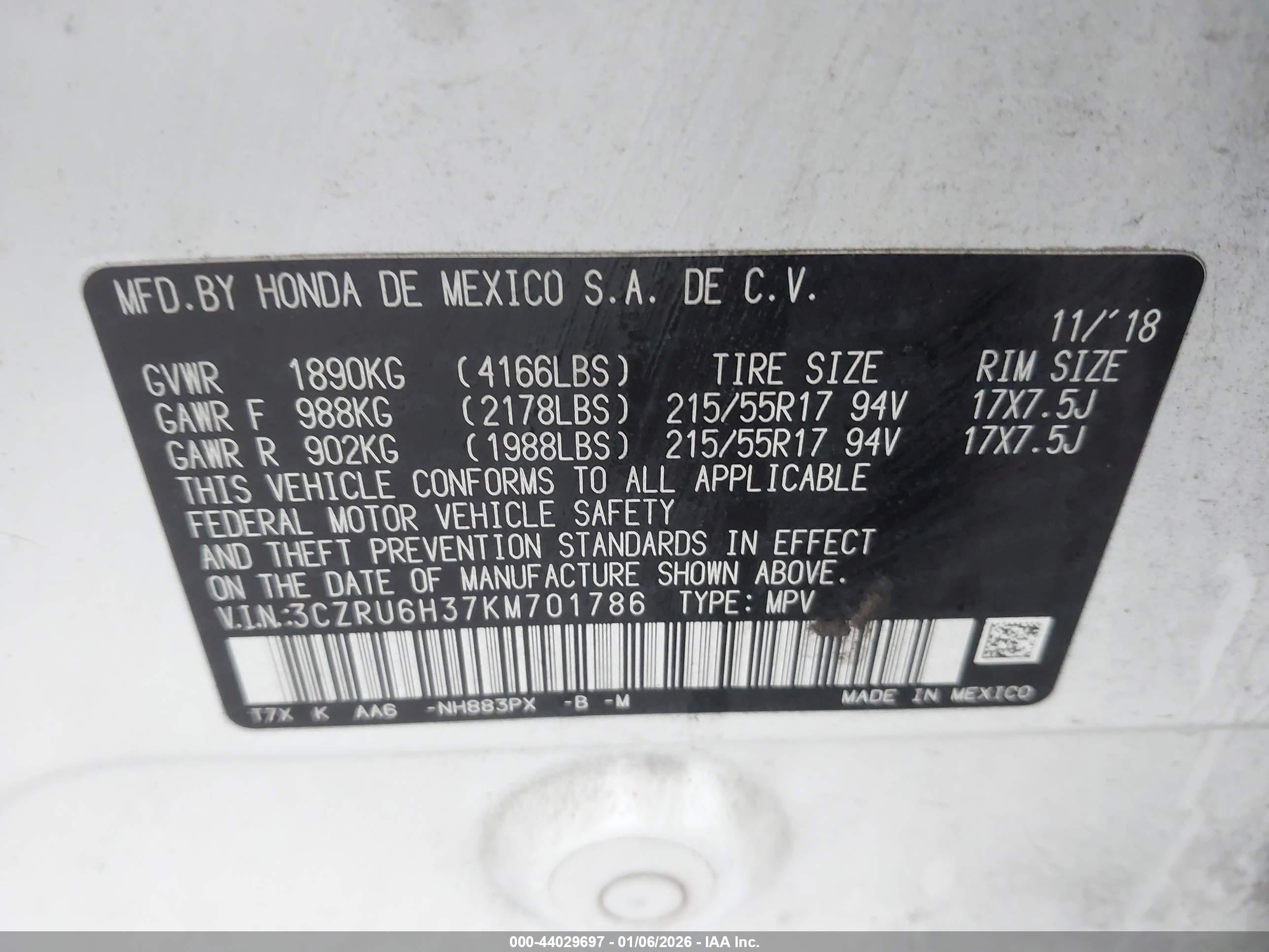 HONDA HR-V image 9