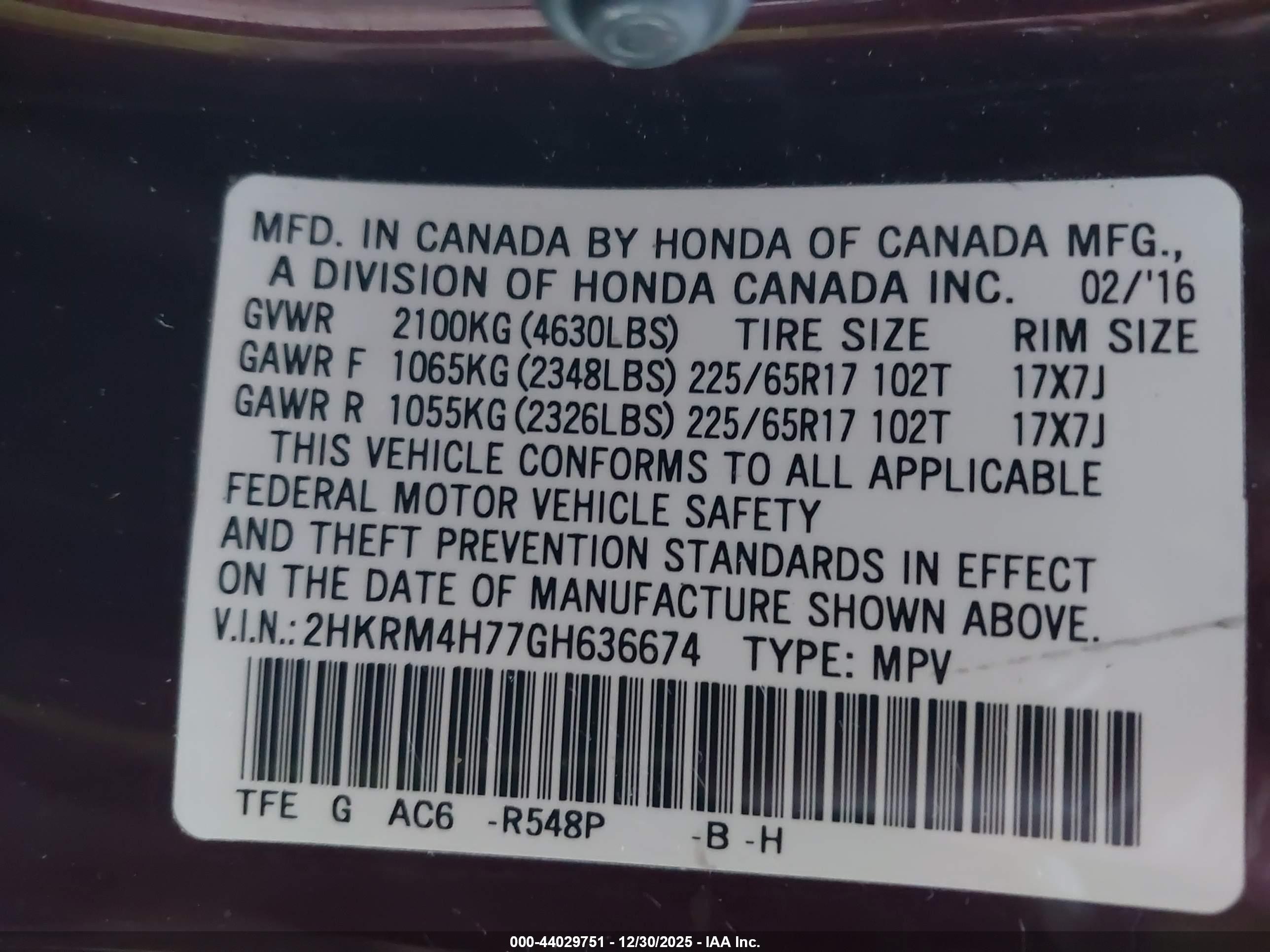 HONDA CR-V image 9