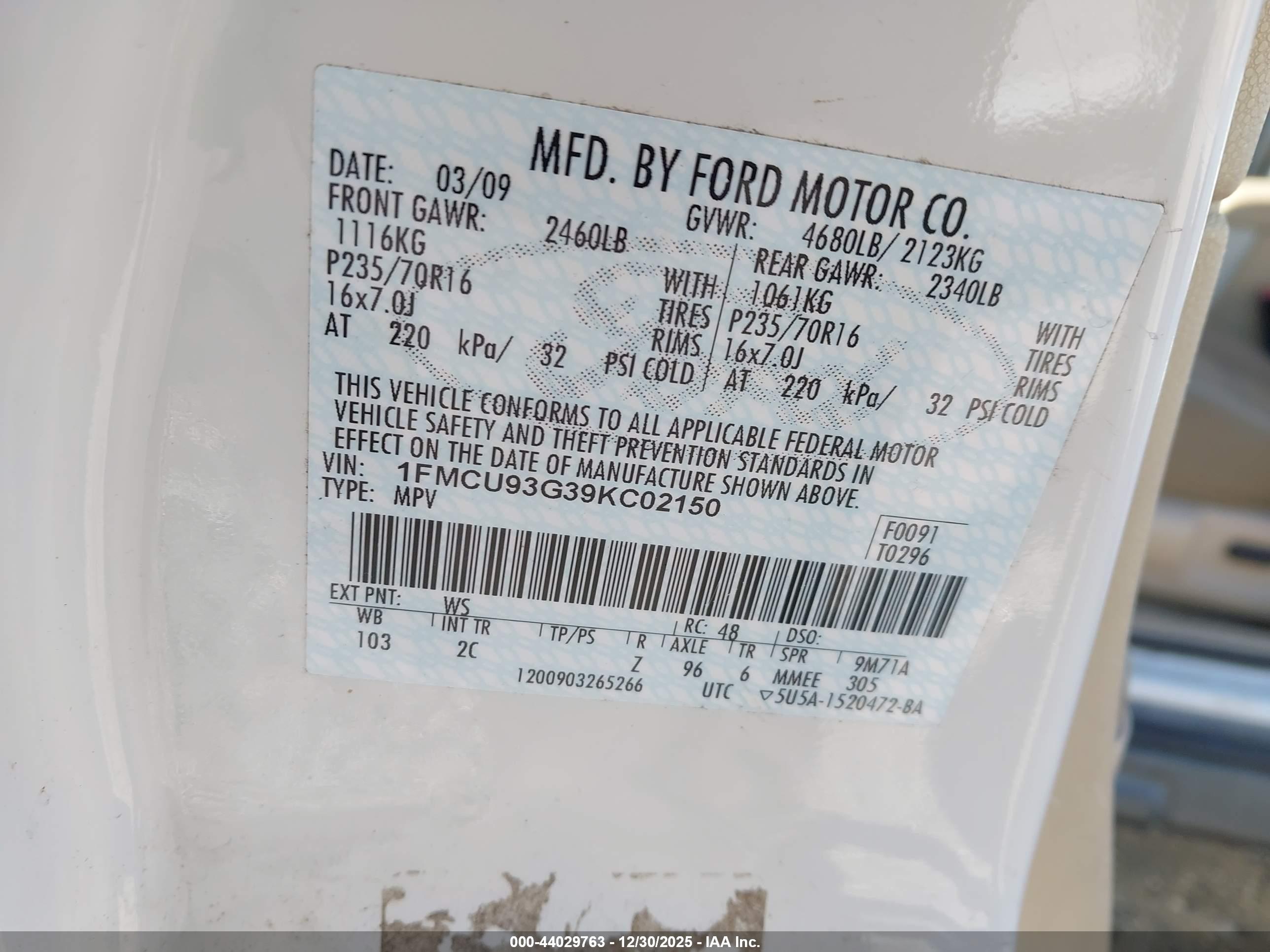 FORD ESCAPE image 9