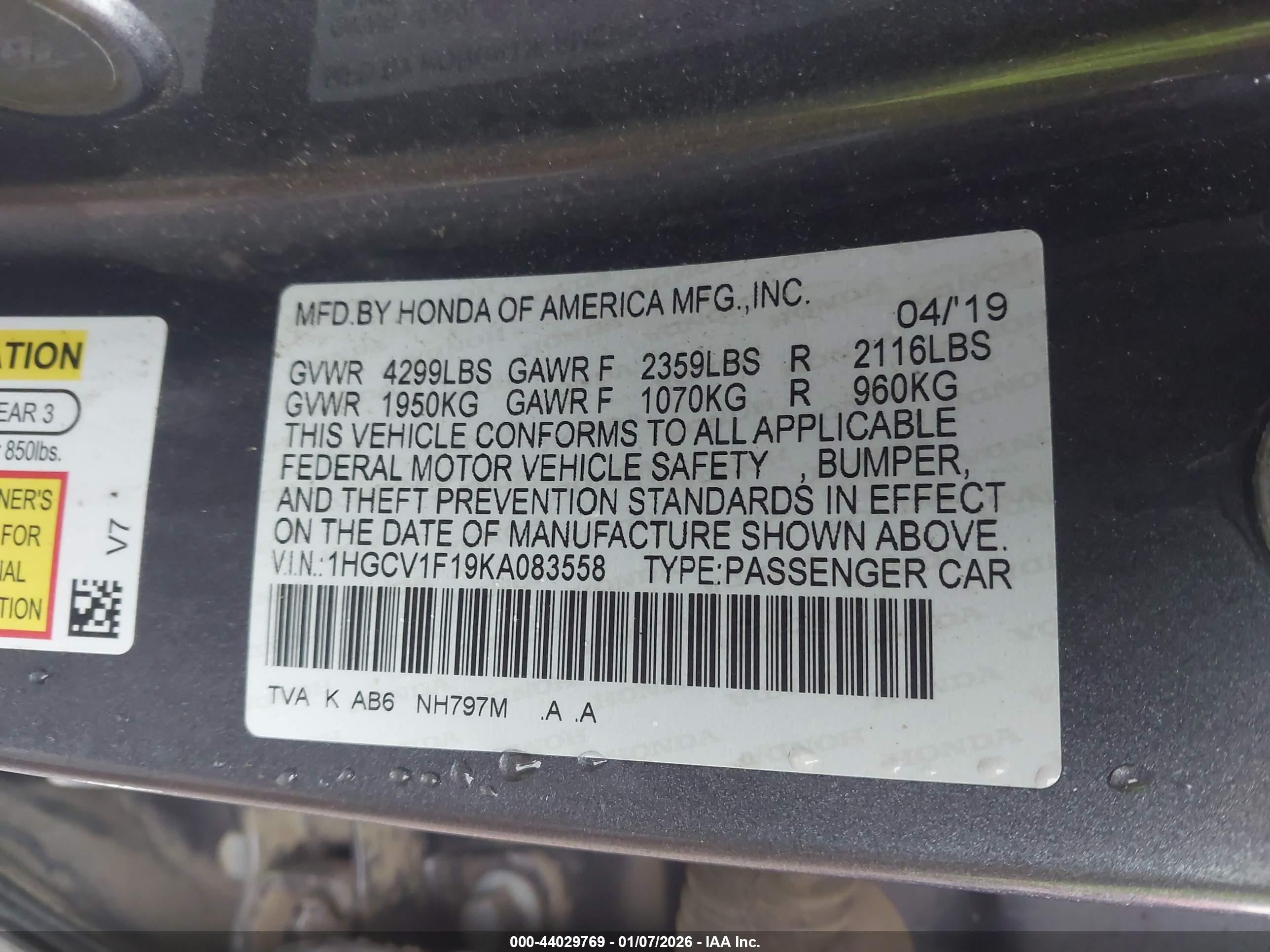 HONDA ACCORD image 9