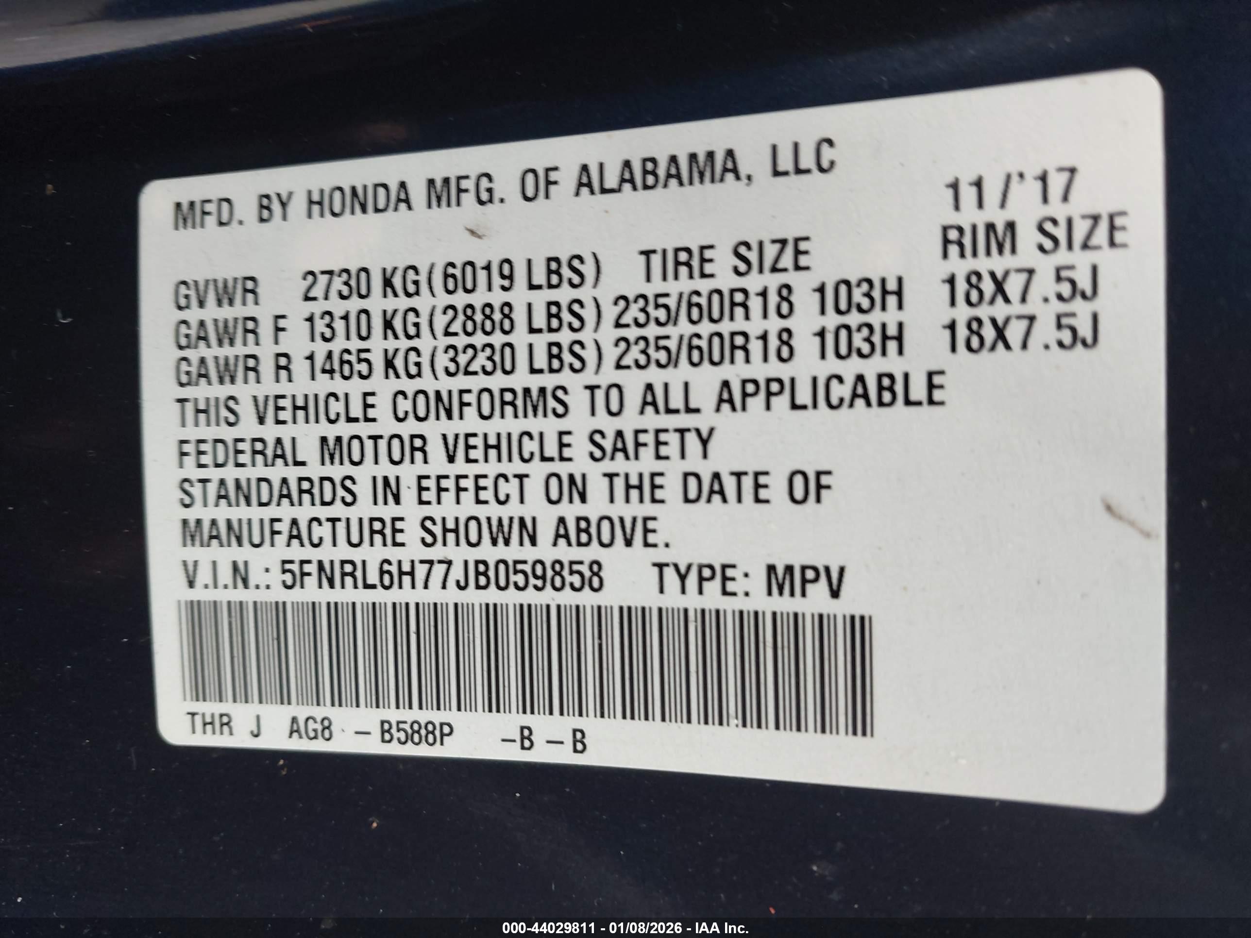 HONDA ODYSSEY image 9