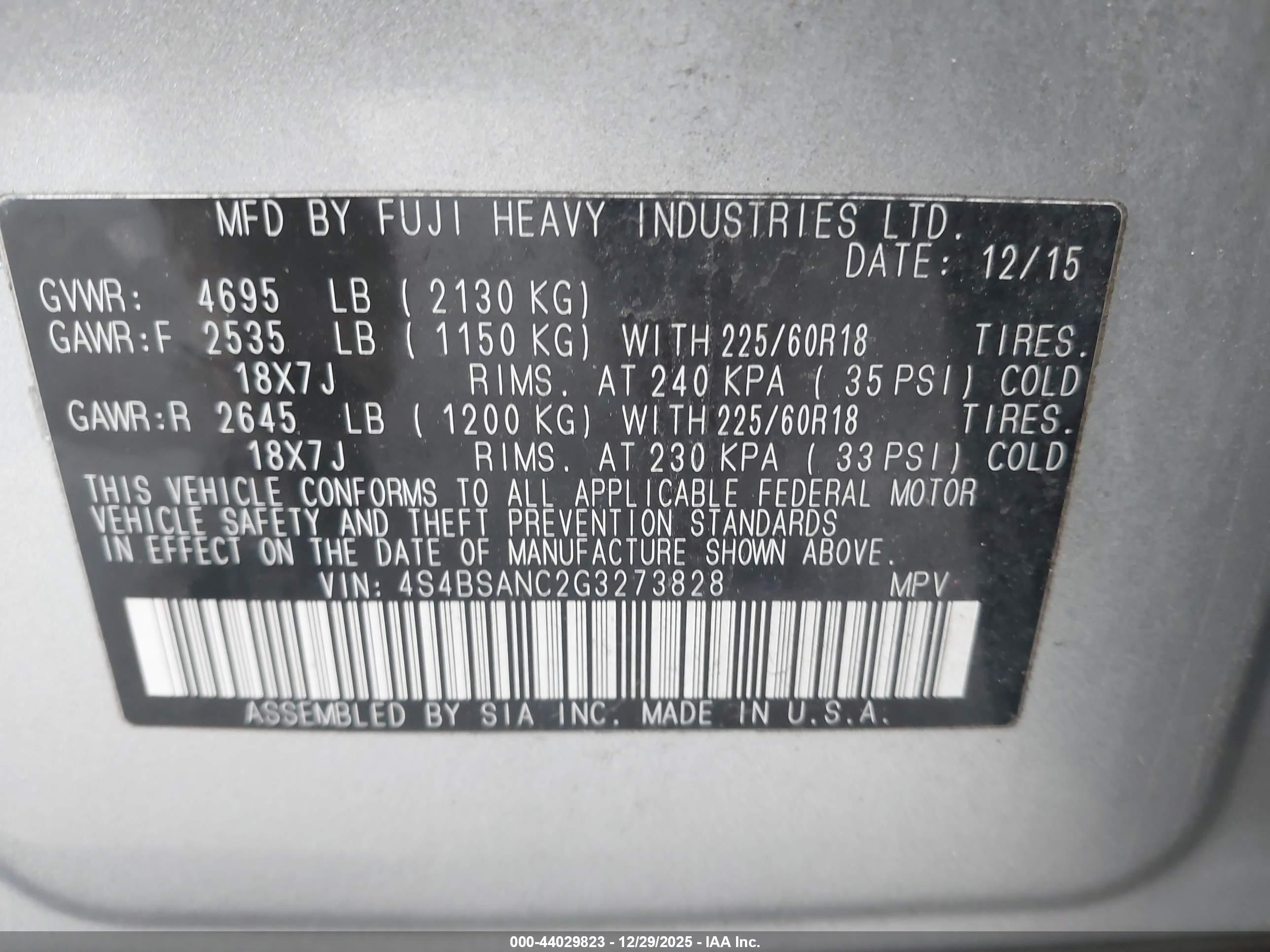 SUBARU OUTBACK image 9