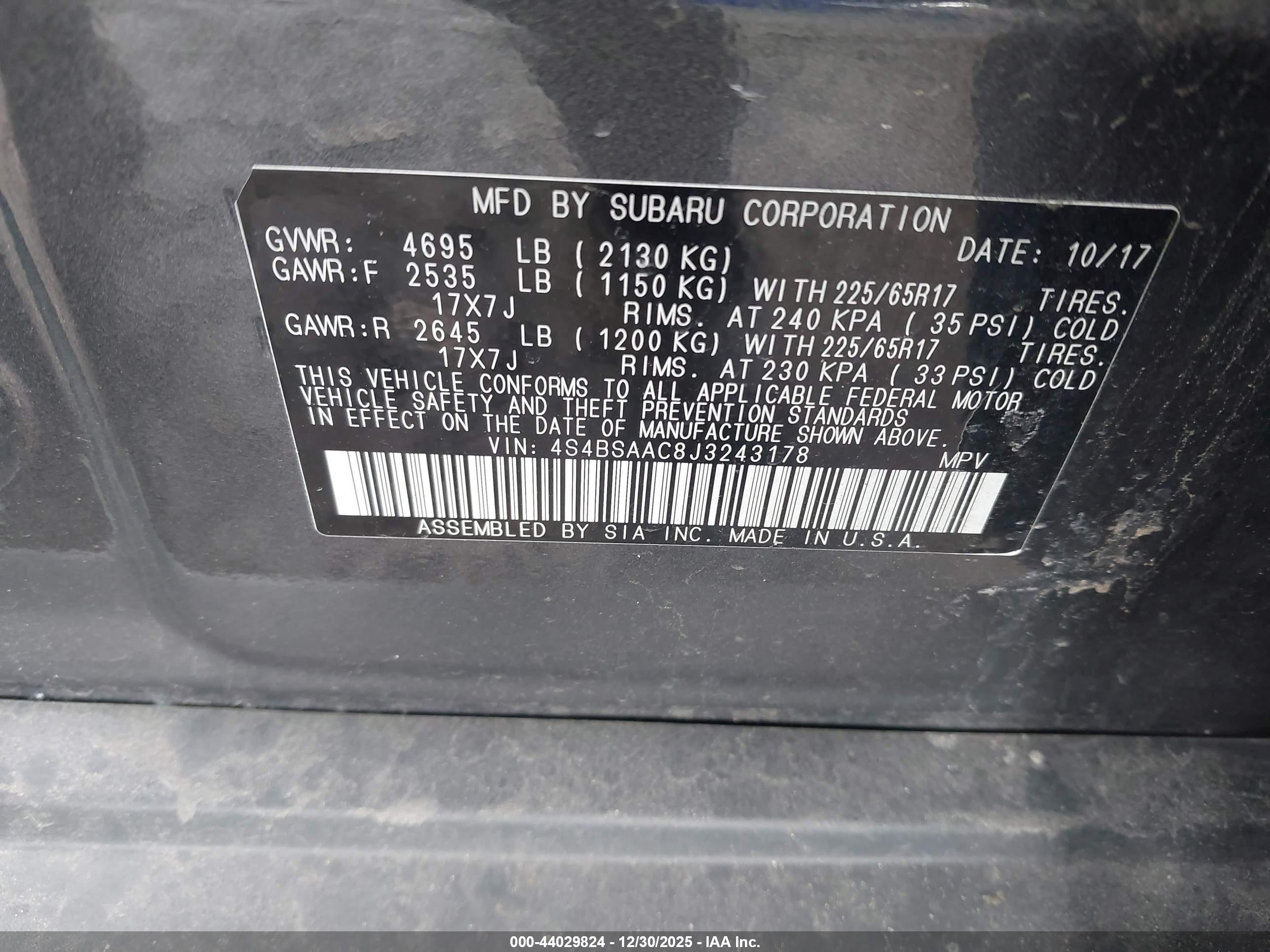 SUBARU OUTBACK image 9