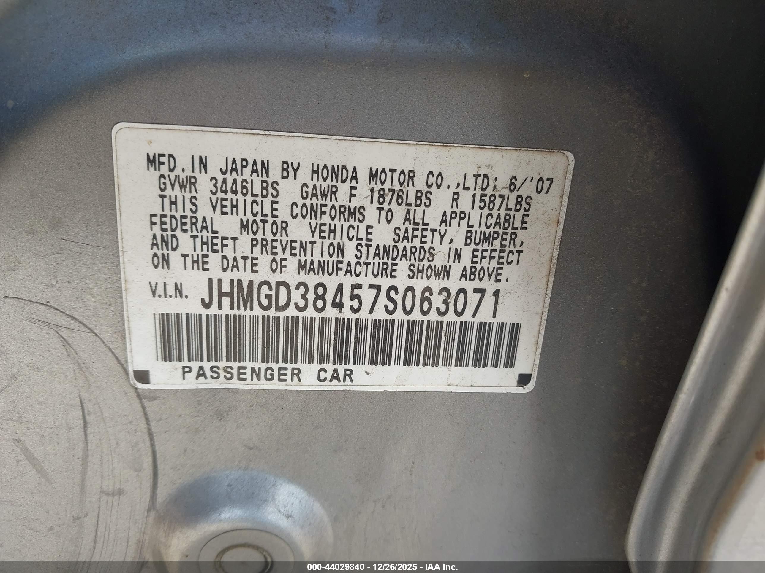 HONDA FIT image 9