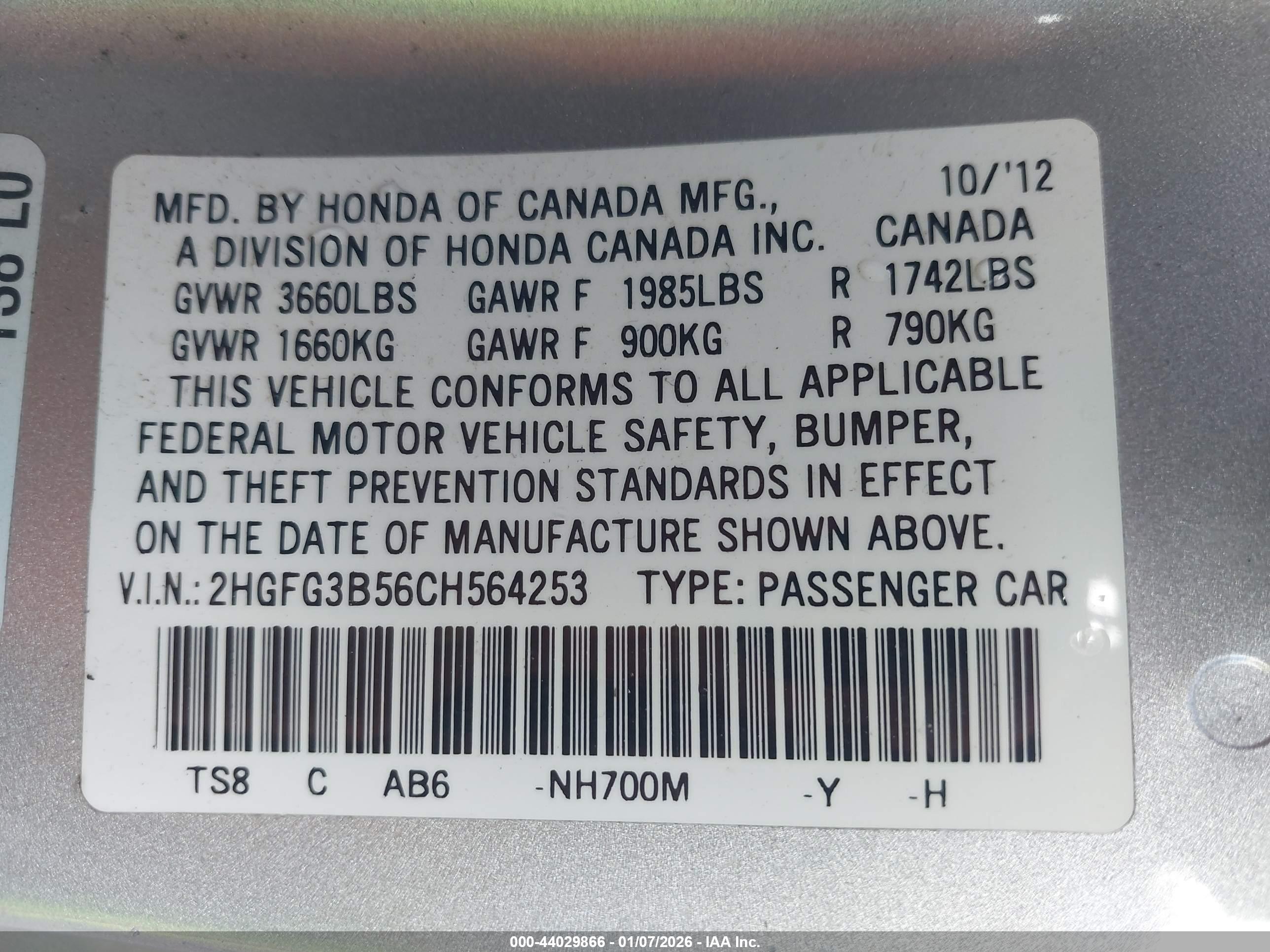 HONDA CIVIC image 9