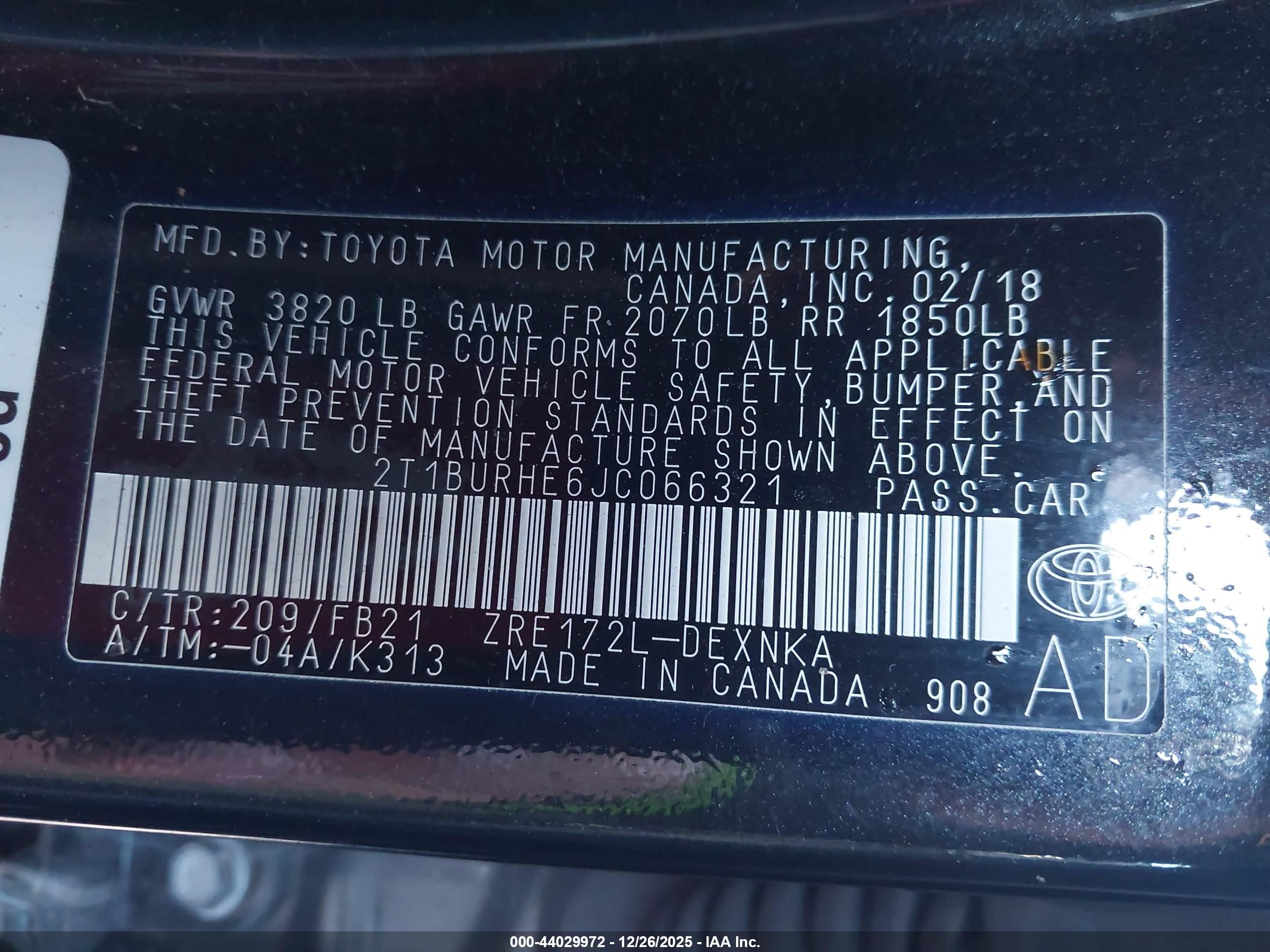 TOYOTA COROLLA image 9