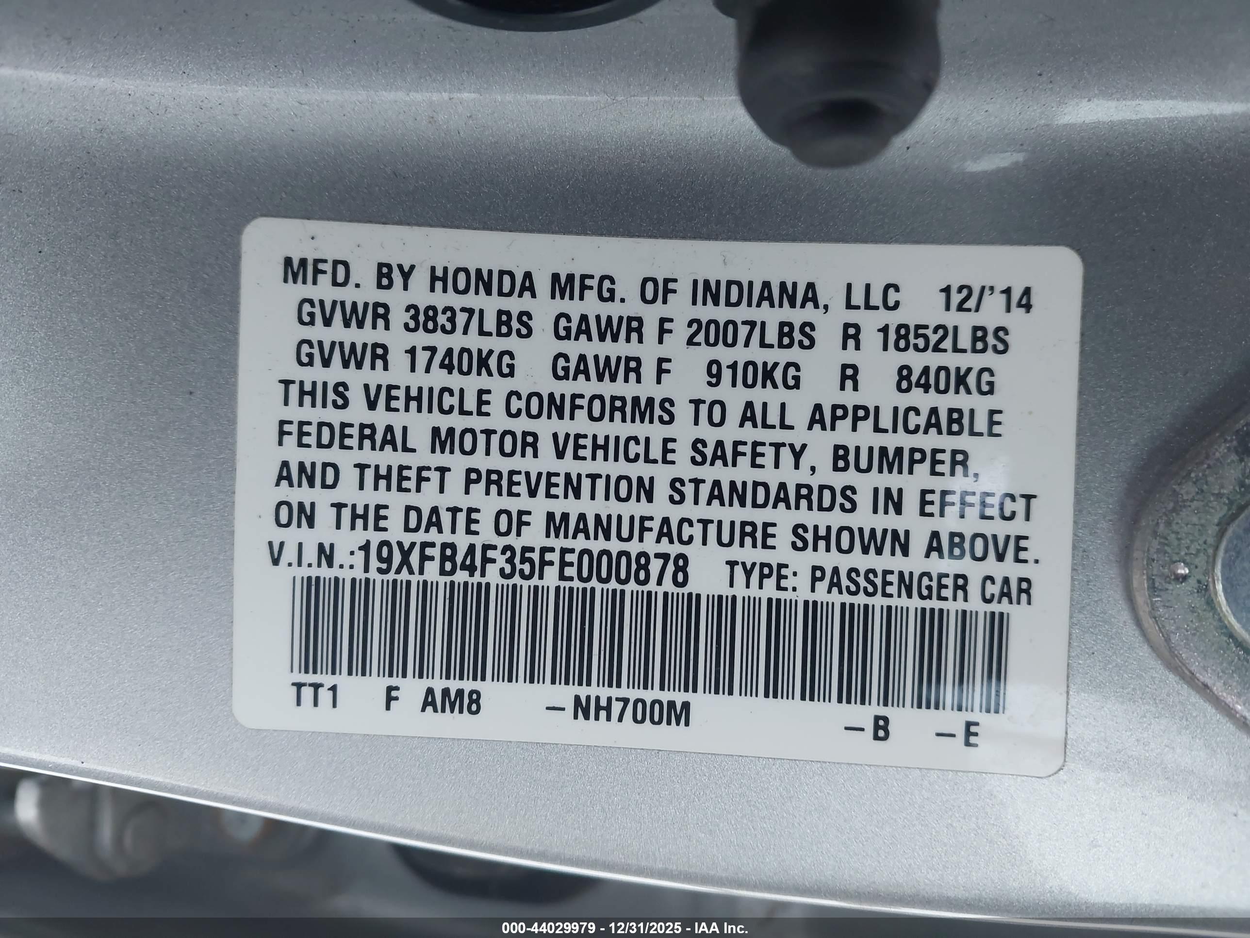 HONDA CIVIC image 9
