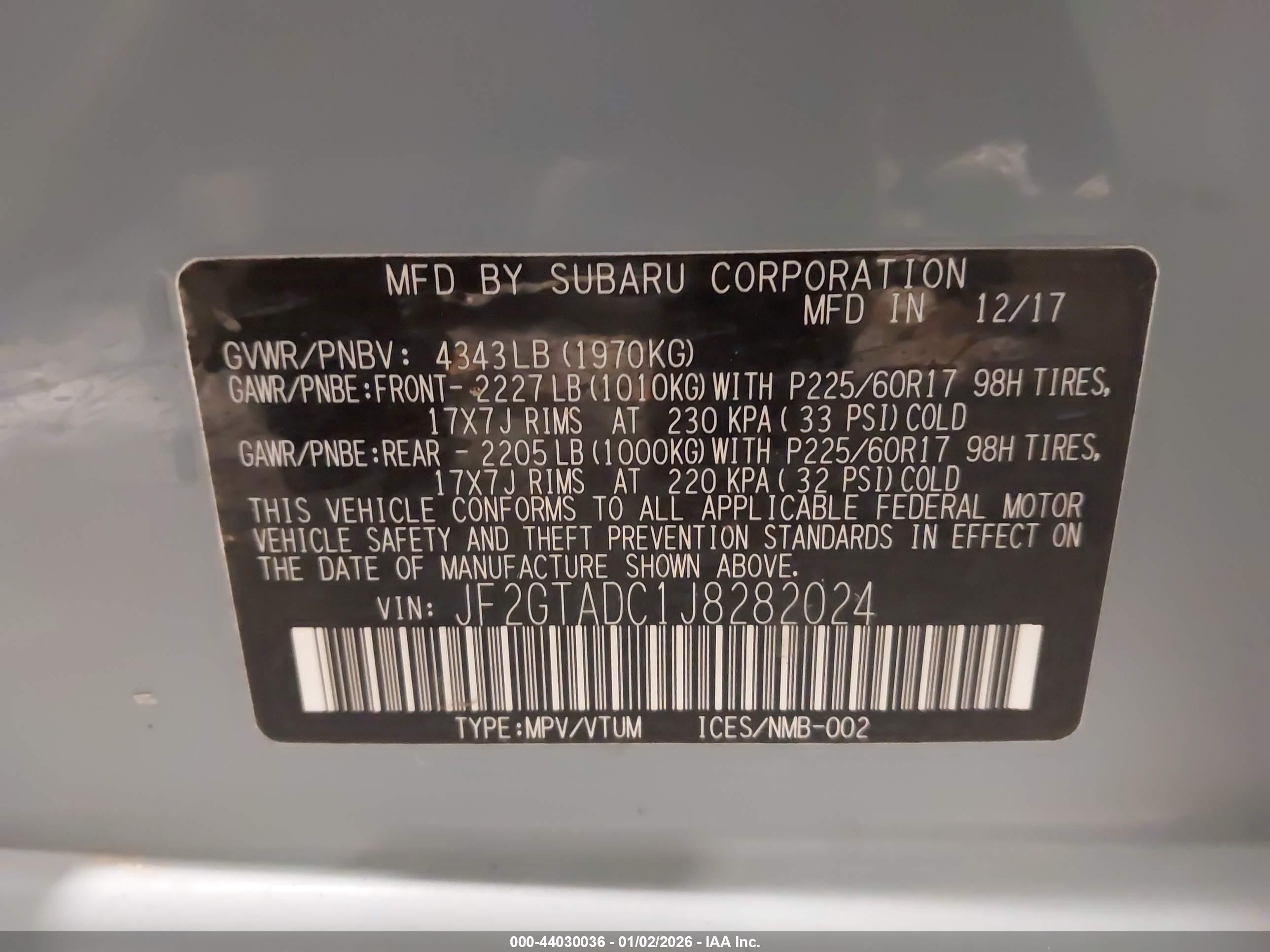SUBARU CROSSTREK image 9