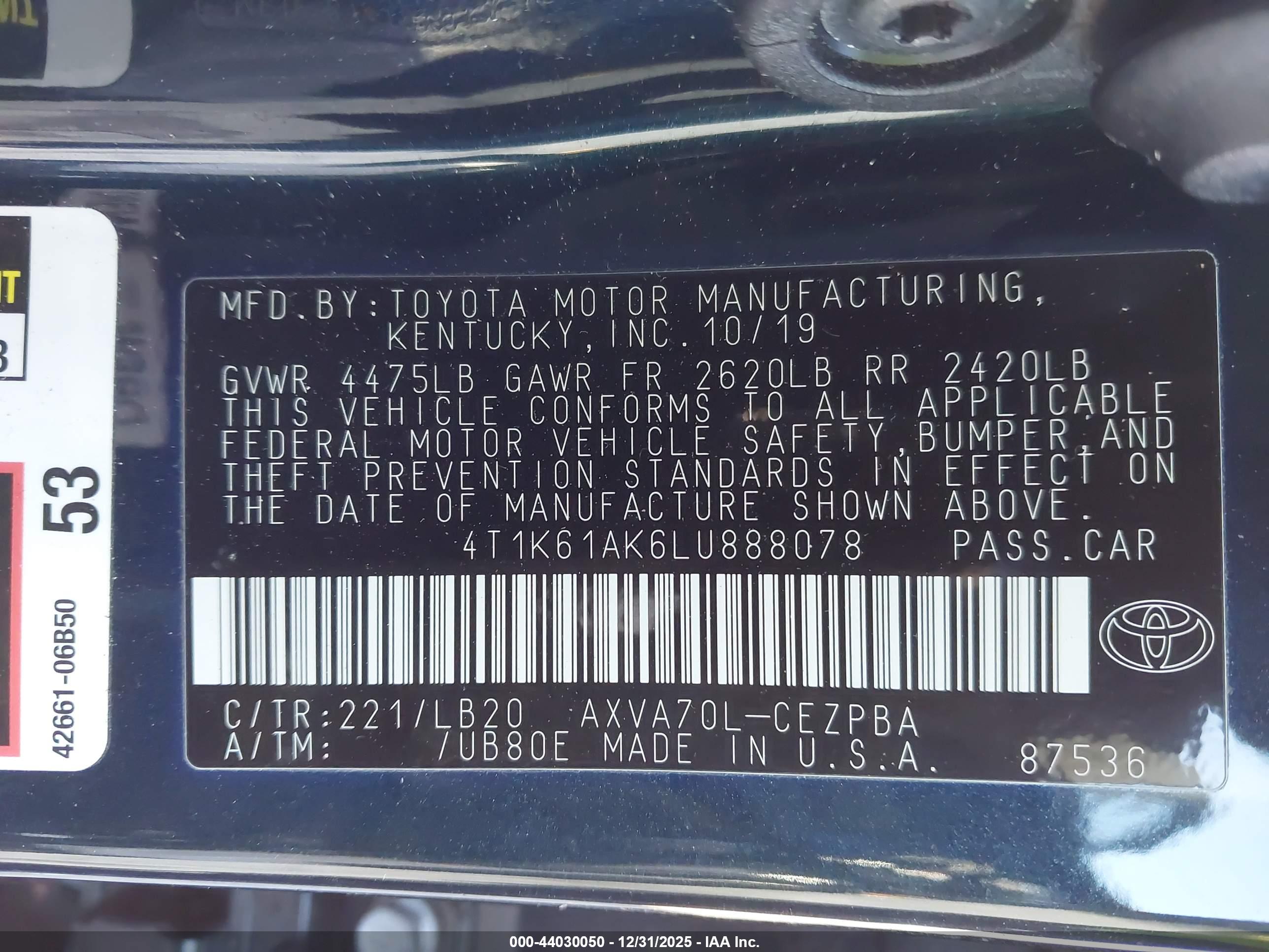 TOYOTA CAMRY image 9